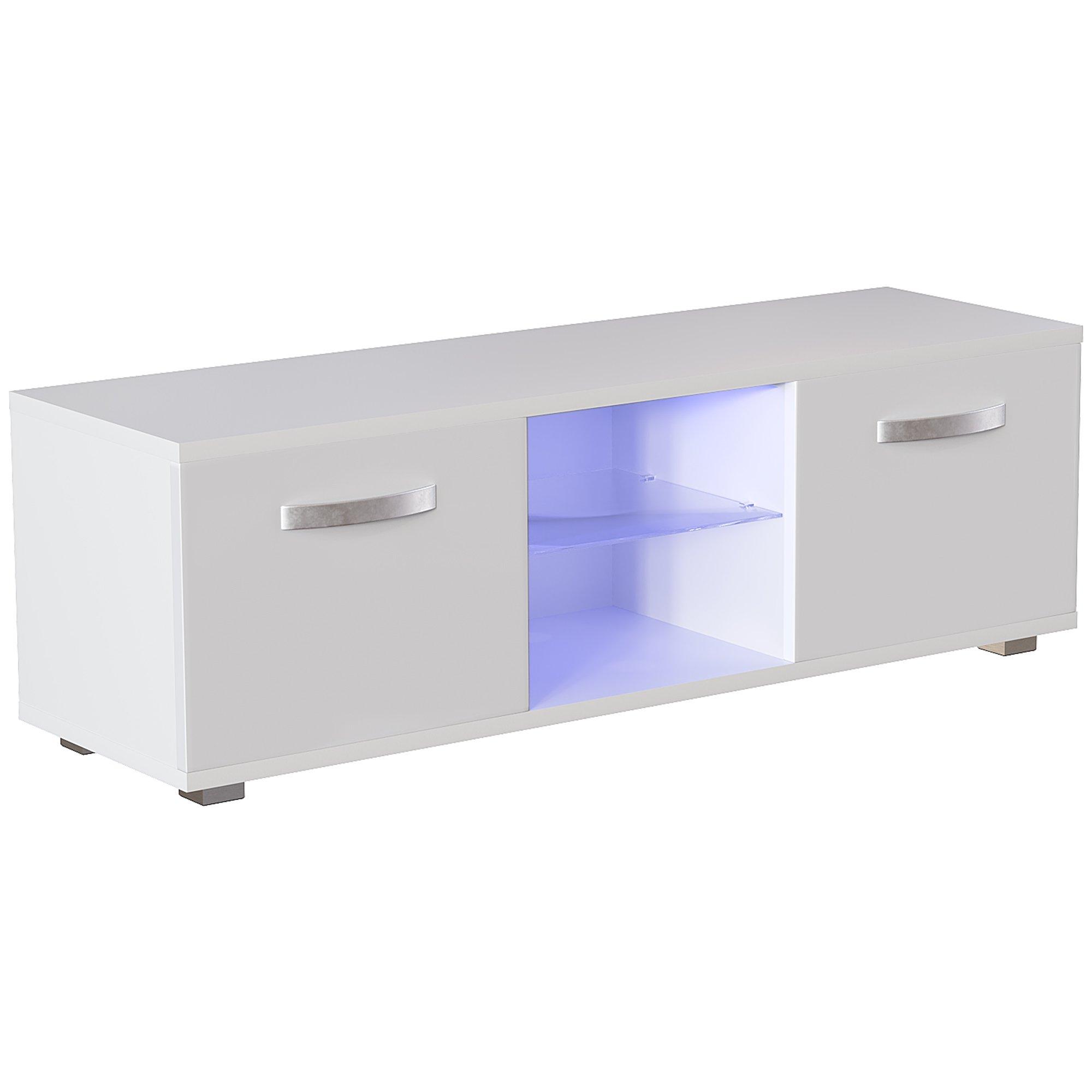 White - Lassic - Vida Designs Cosmo 2 Door LED TV Unit 120cm - 14