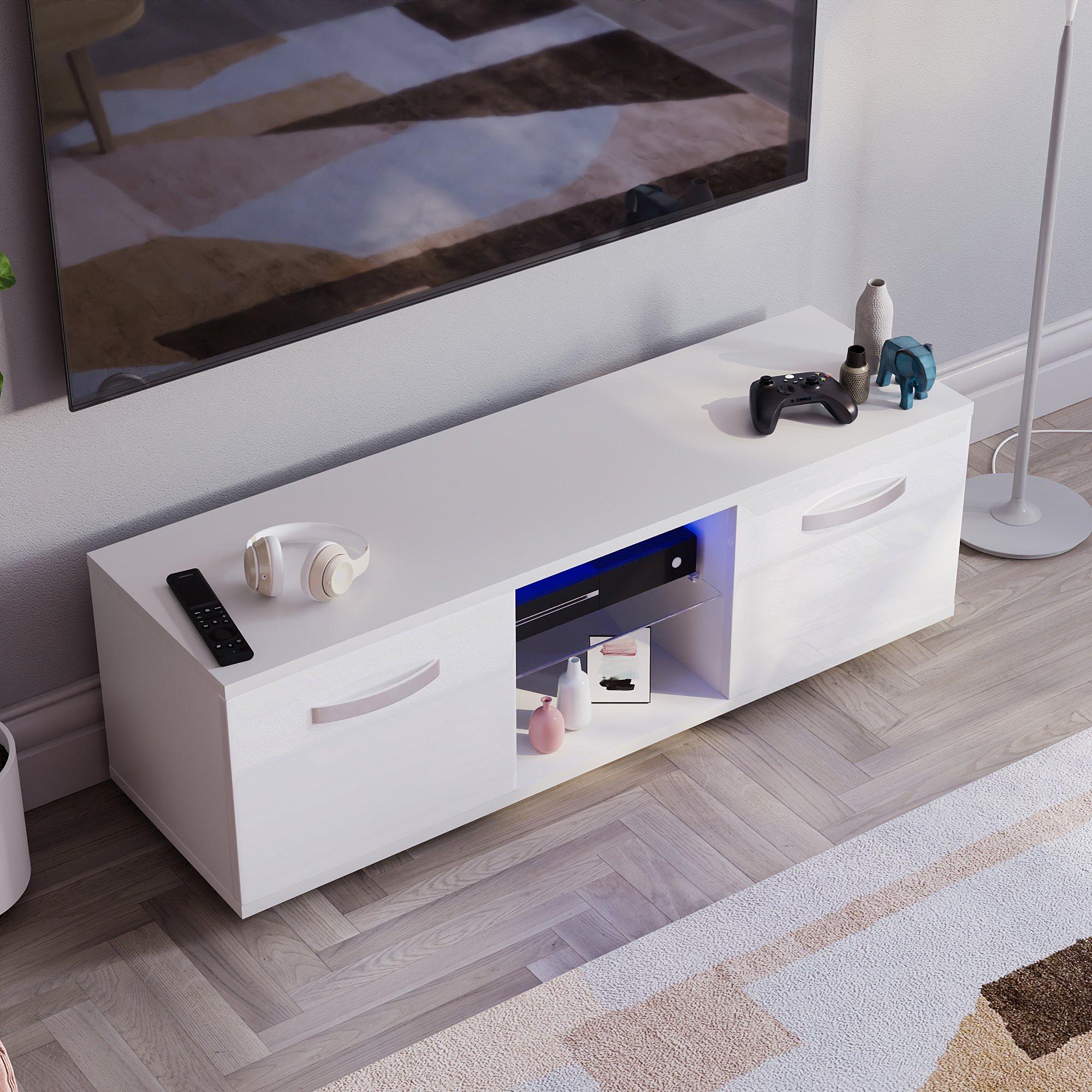 White - Lassic - Vida Designs Cosmo 2 Door LED TV Unit 120cm - 6