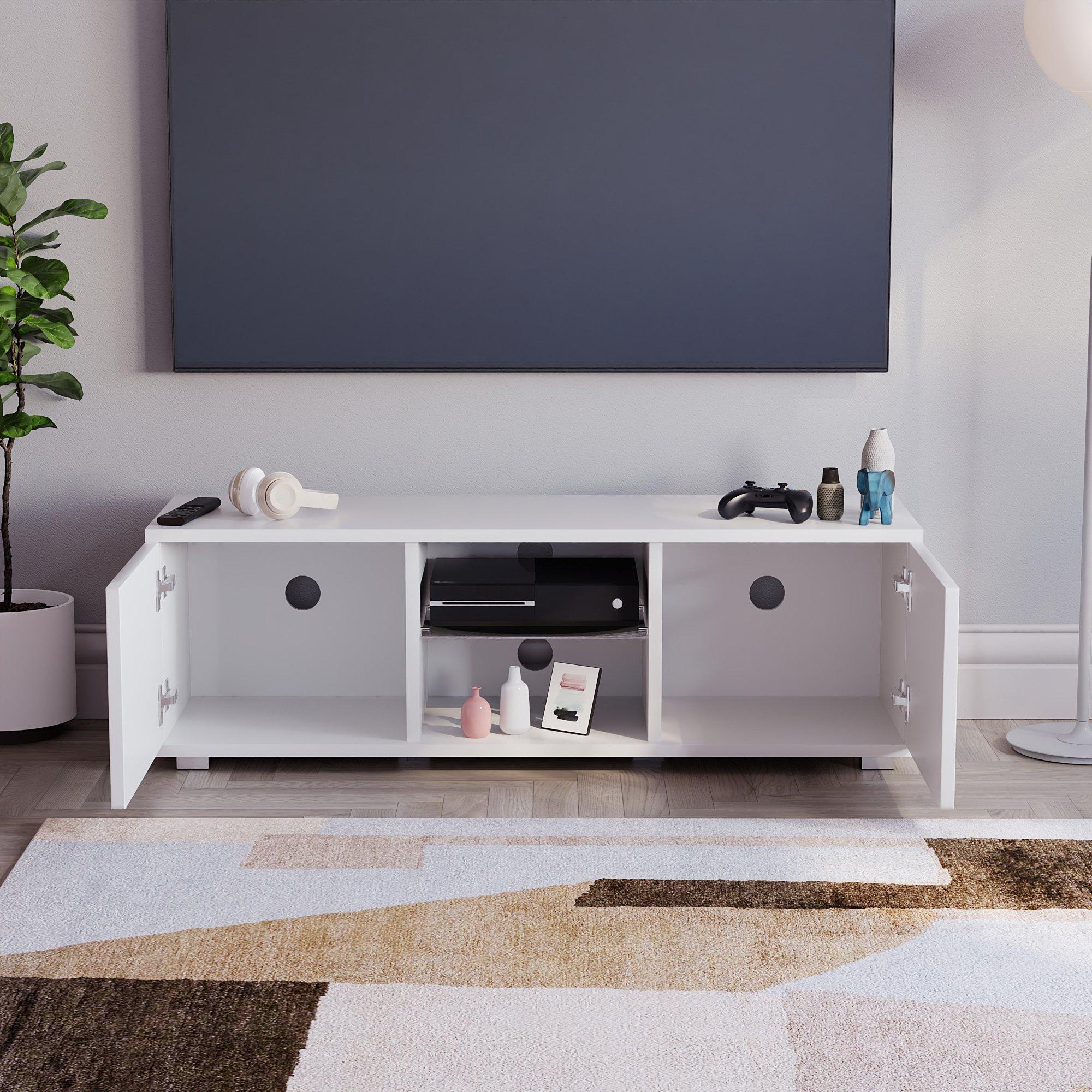 White - Lassic - Vida Designs Cosmo 2 Door LED TV Unit 120cm - 7