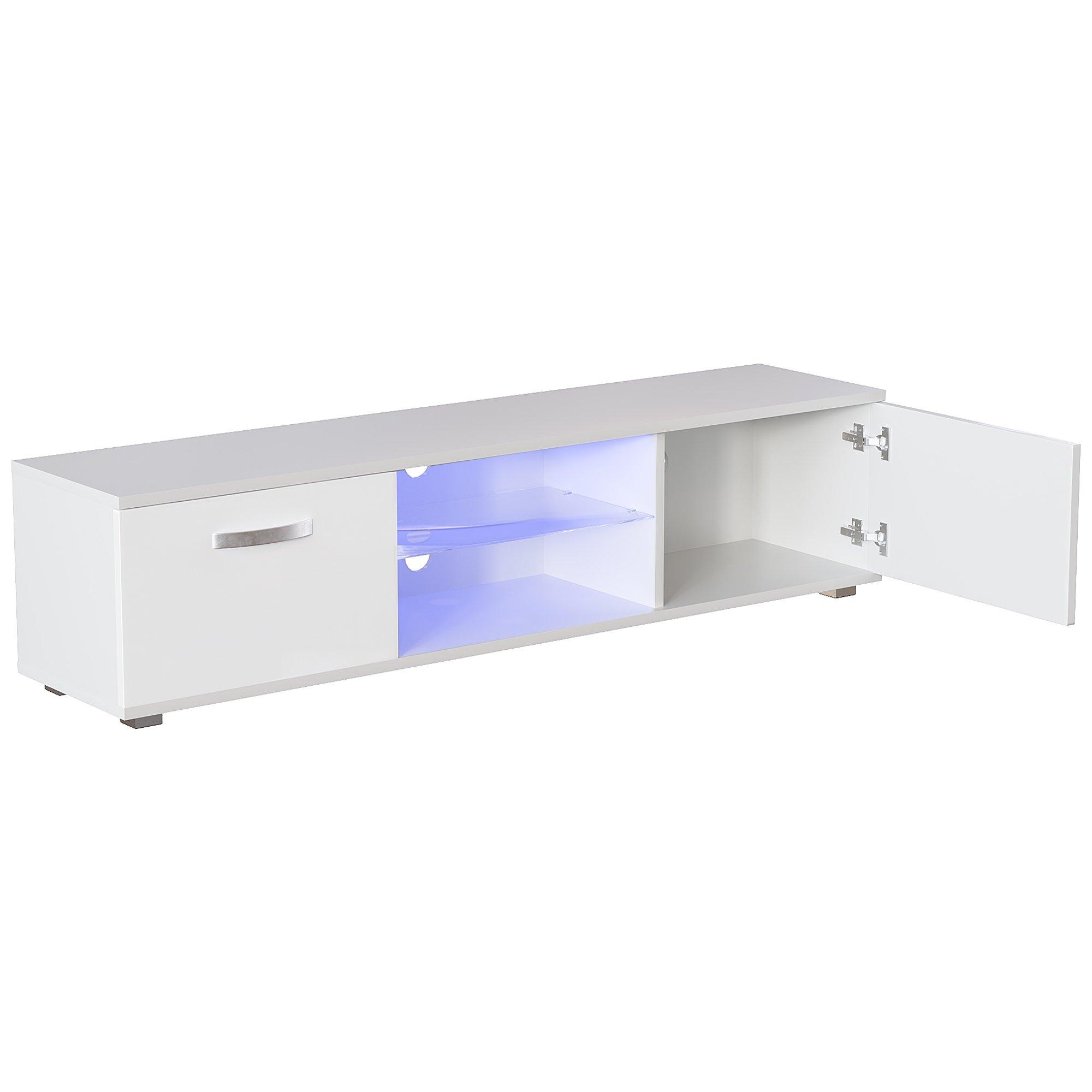 White - Lassic - Vida Designs Cosmo 2 Door Multi LED TV Unit 160cm - 13