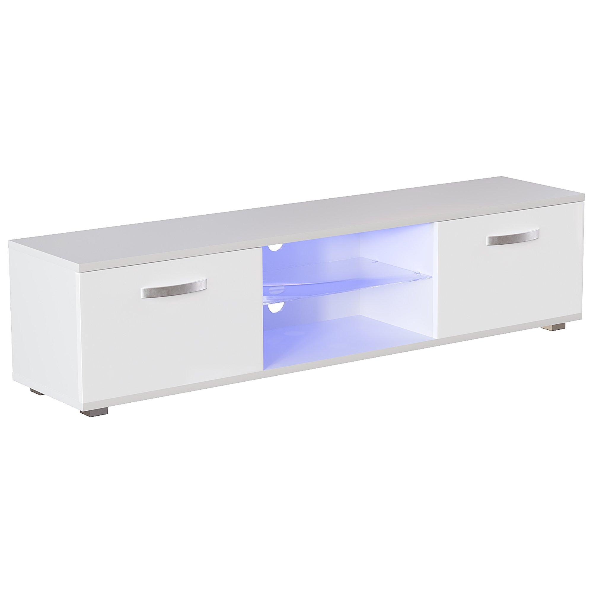 White - Lassic - Vida Designs Cosmo 2 Door Multi LED TV Unit 160cm - 14