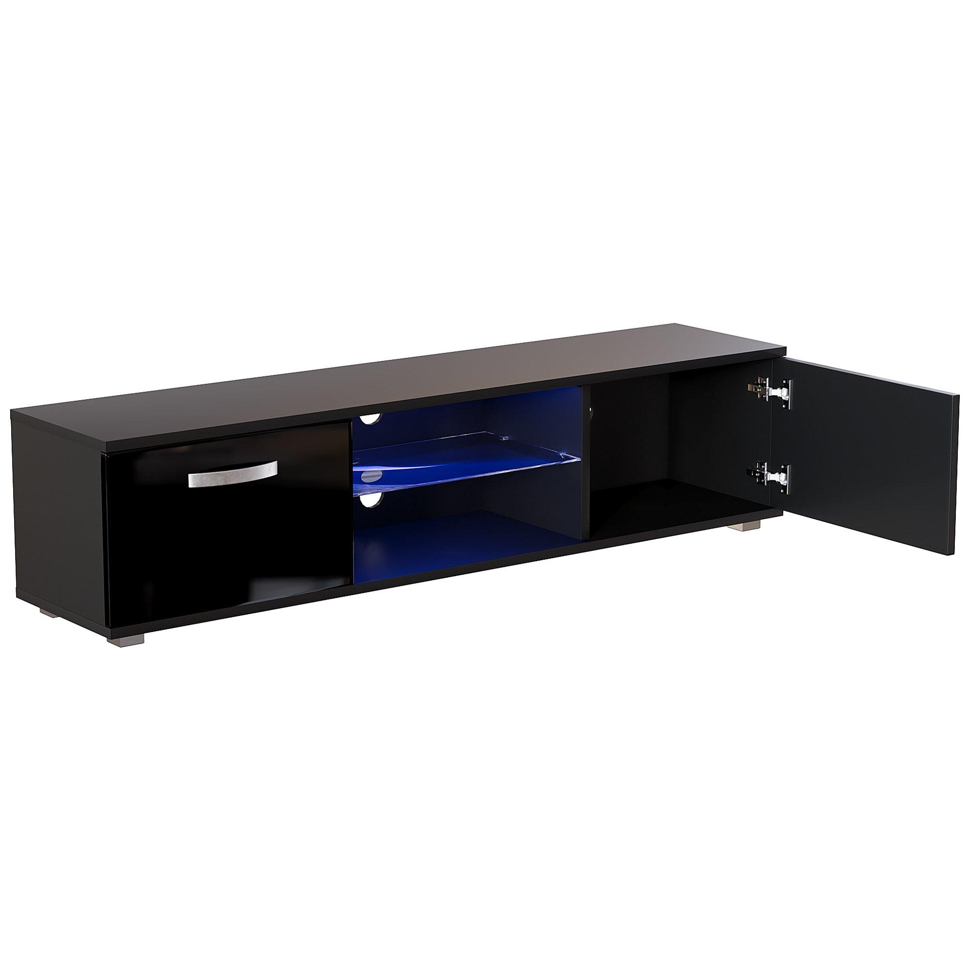 Black - Lassic - Vida Designs Cosmo 2 Door Multi LED TV Unit 160cm - 13