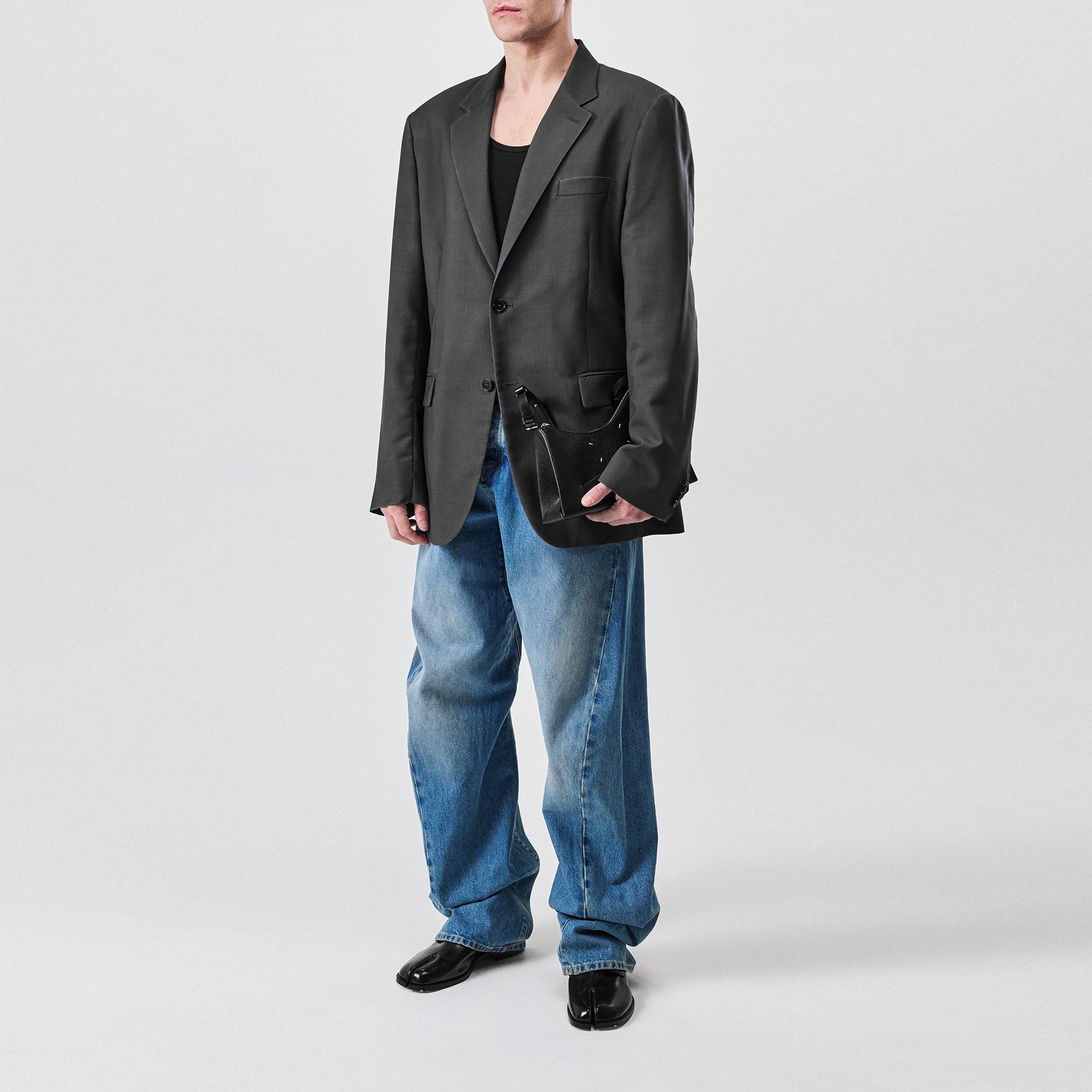 Black - Maison Margiela - Snatched Hobo Shoulder Bag - 5