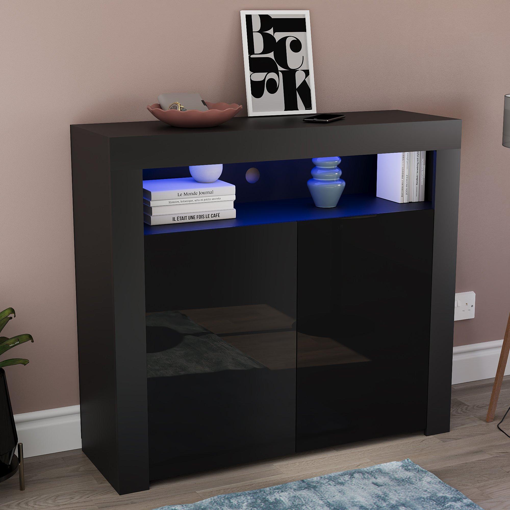 Vida Designs Nova 2 Door Multi LED Sideboard
