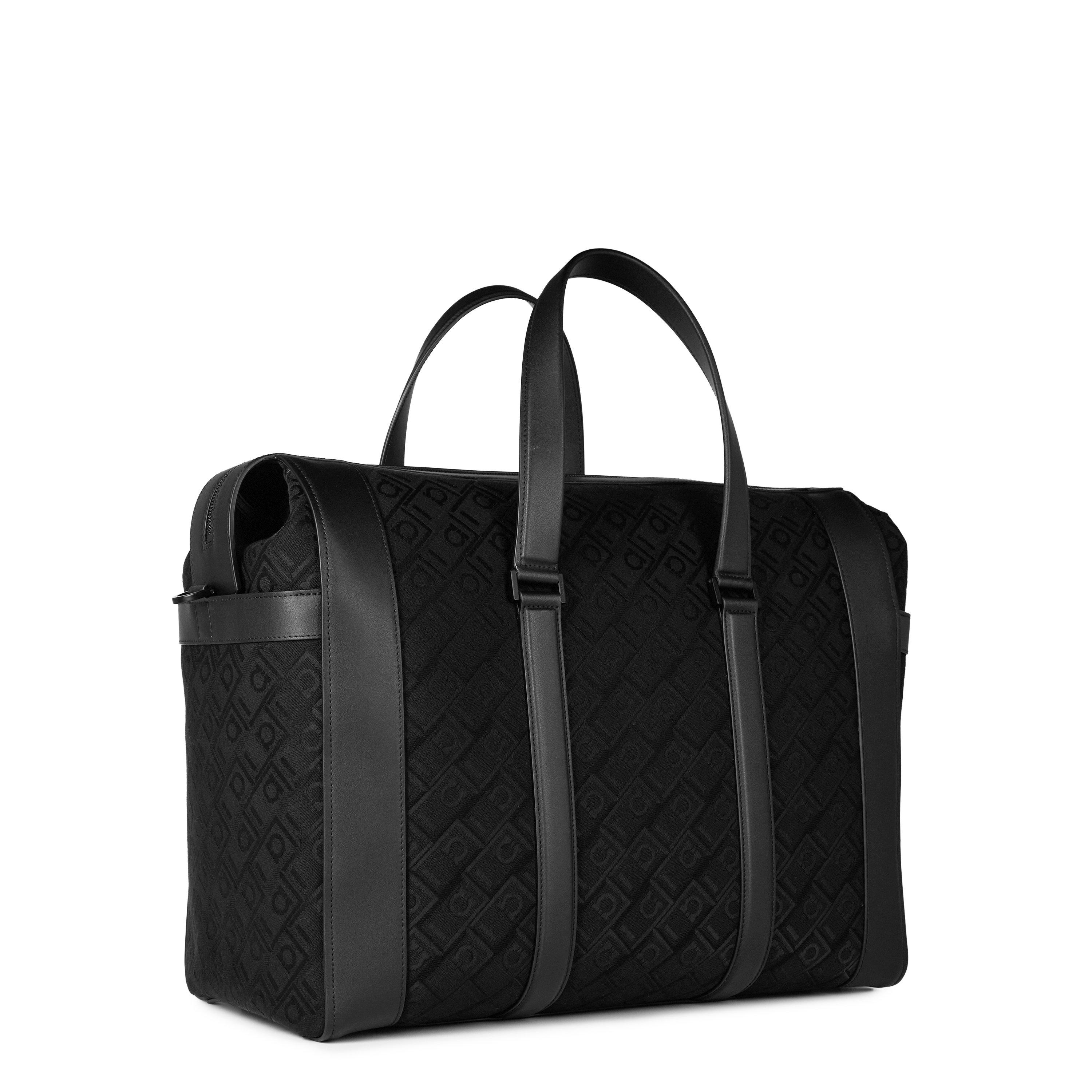 Black - Ferragamo - Mens Gancini Duffel Bag - 3
