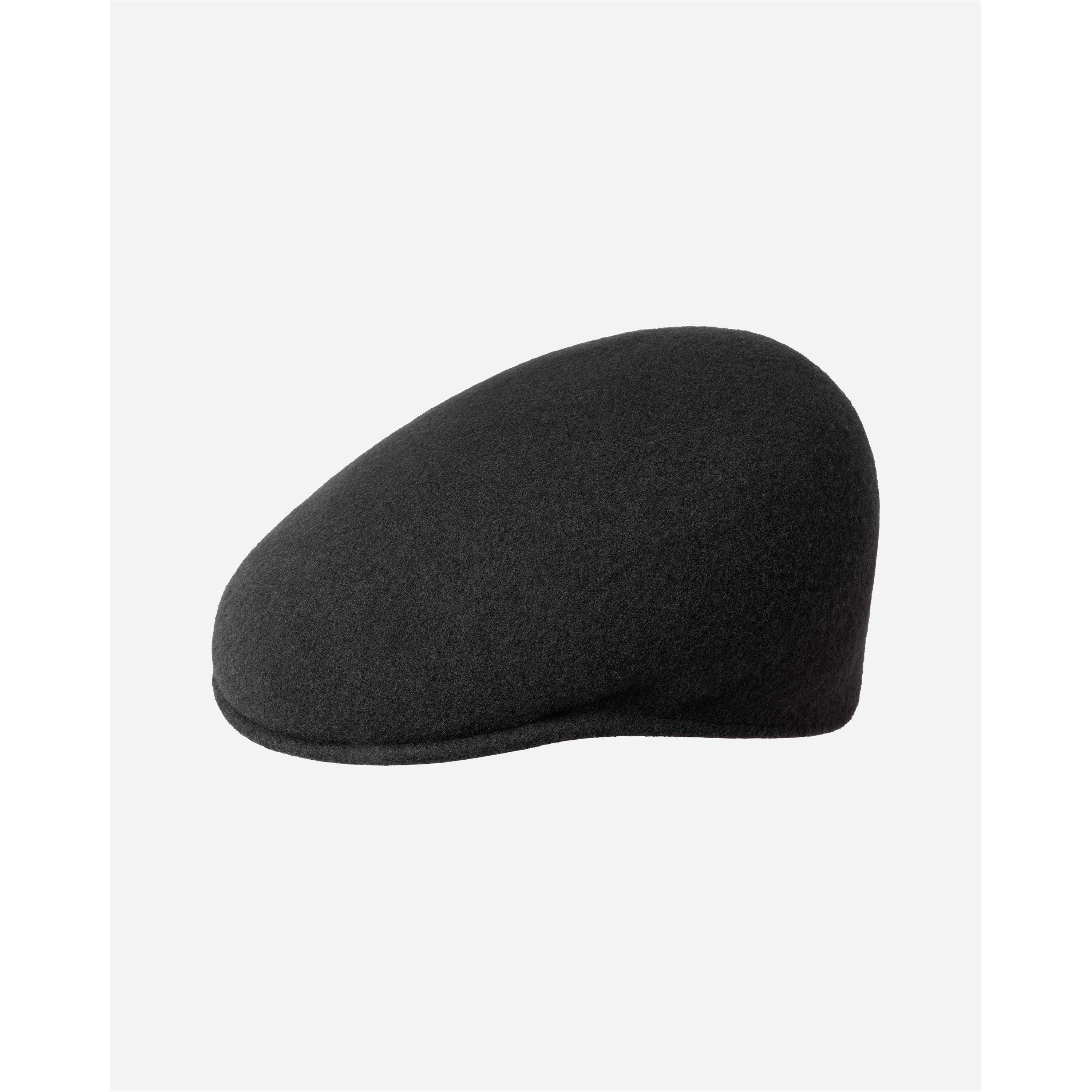 Kangol  504 Wool Flat Cap - Black - Large