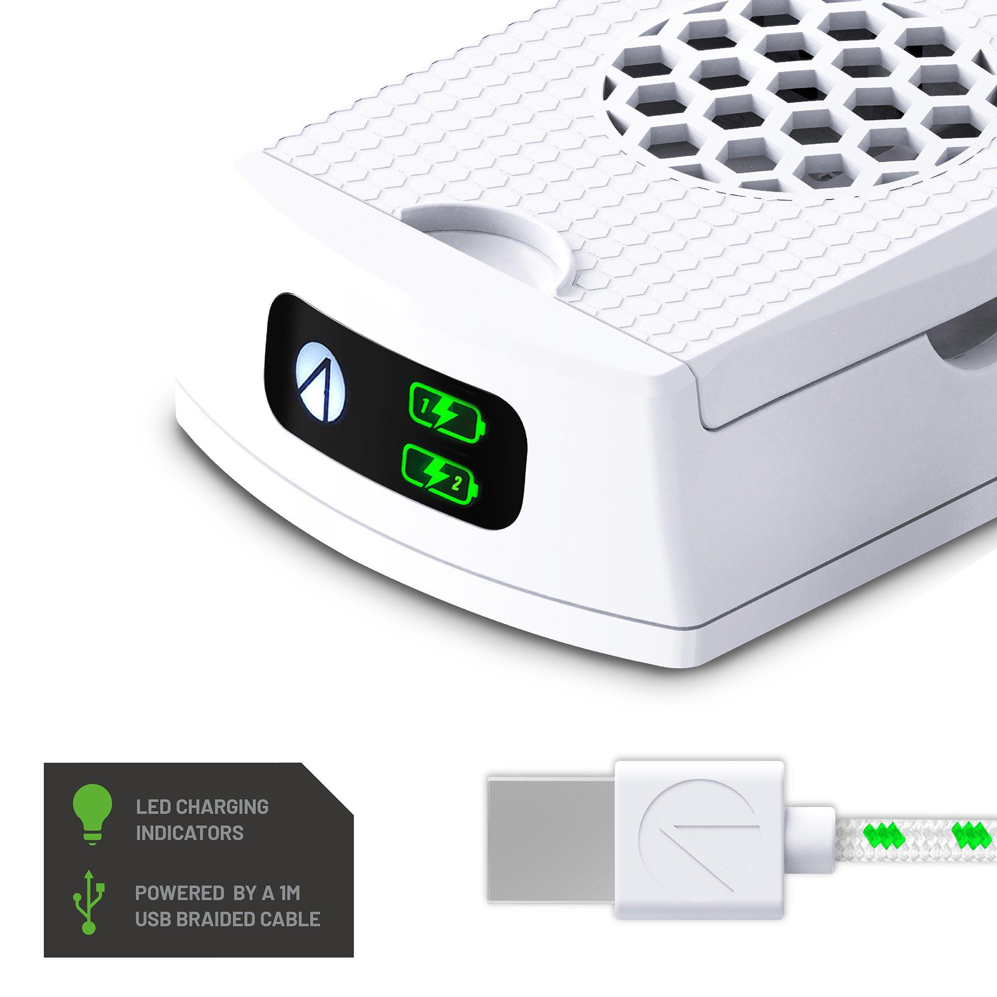 Weiß - Stealth - SX-C10X Twin Rechargeable Battery Packs for Xbox - 7