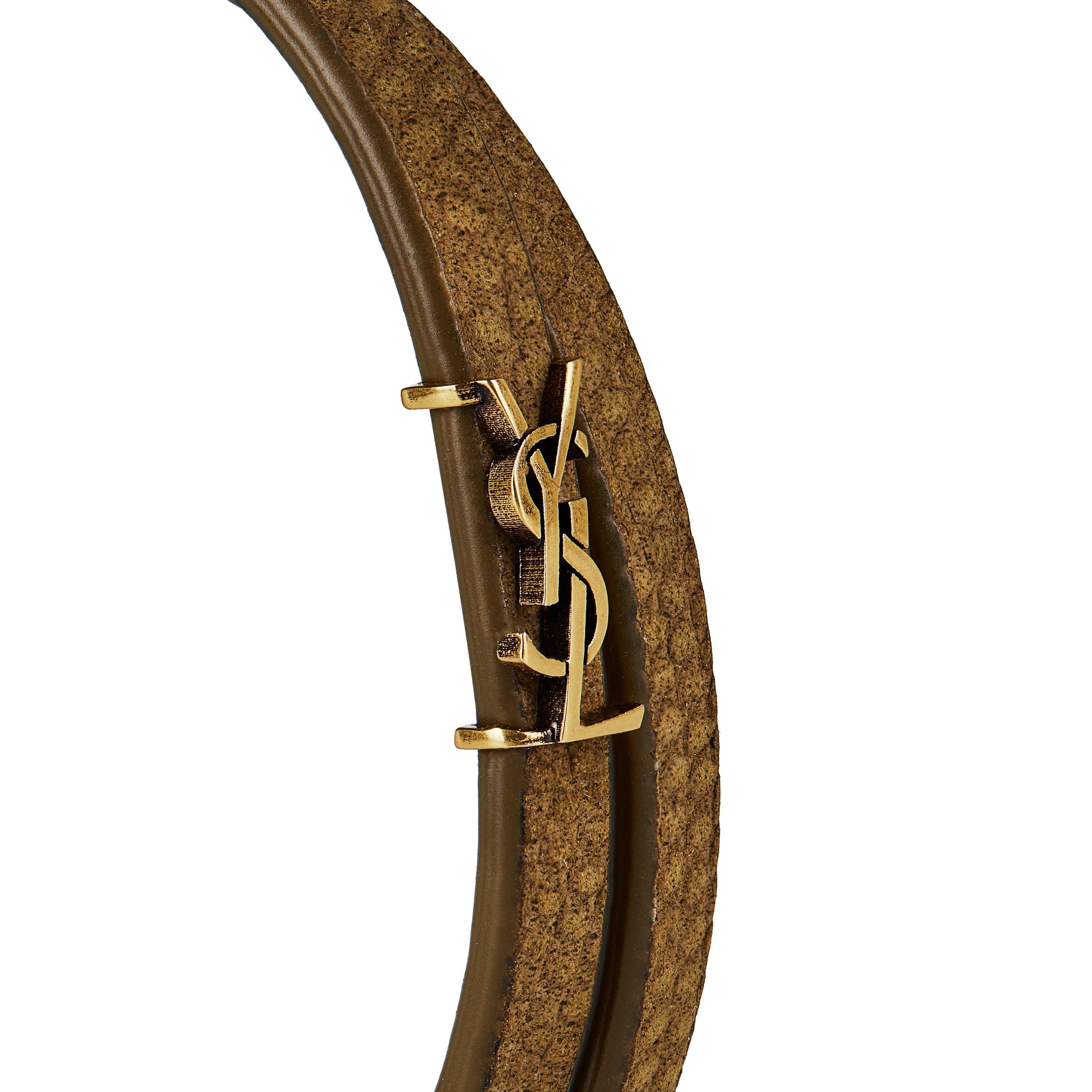 Dark Pistachio - Saint Laurent - Cassandre Double-Wrap Bracelet - 3