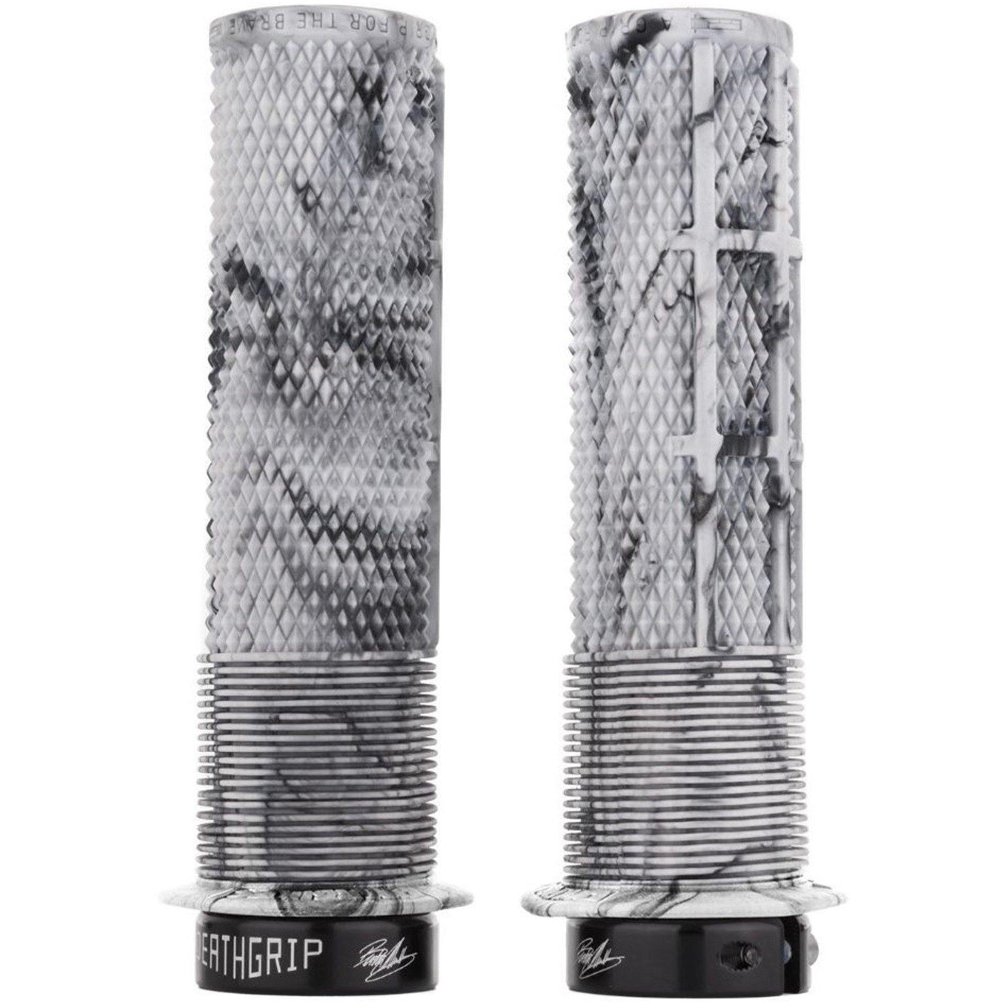 Dmr  Deathgrip Thick Flange Lock-On Mtb Grip - Snow Camo - Thick
