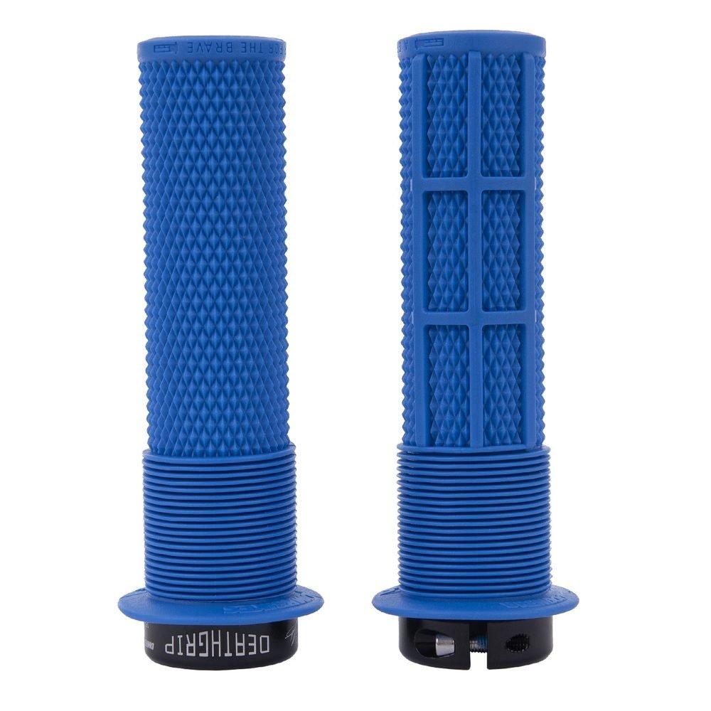 Dmr  Deathgrip Thin Flange Lock-On Mtb Grip - Royal Blue - Thin