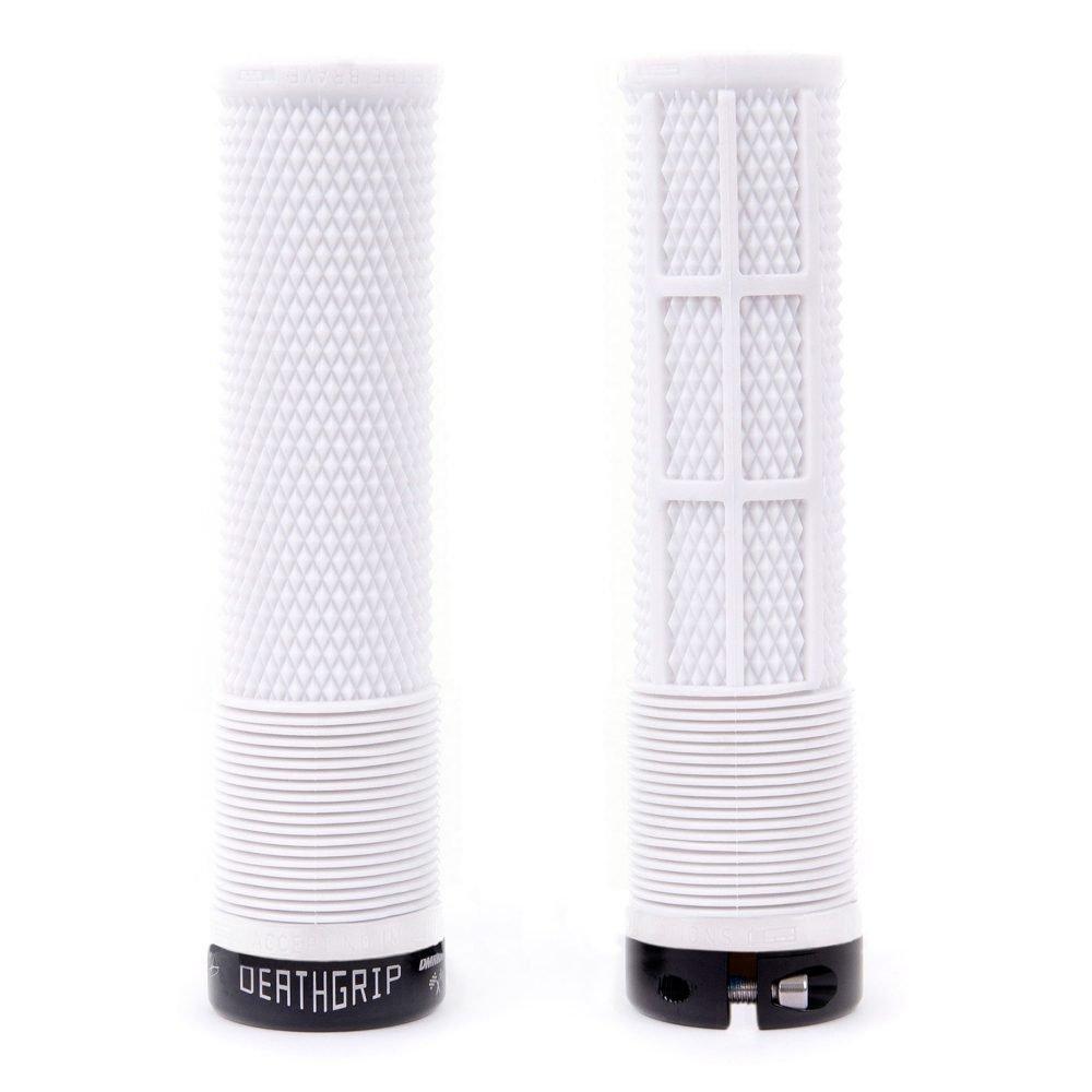 Dmr  Deathgrip Thin Flangeless Lock-On Mtb Grip - White - Thin