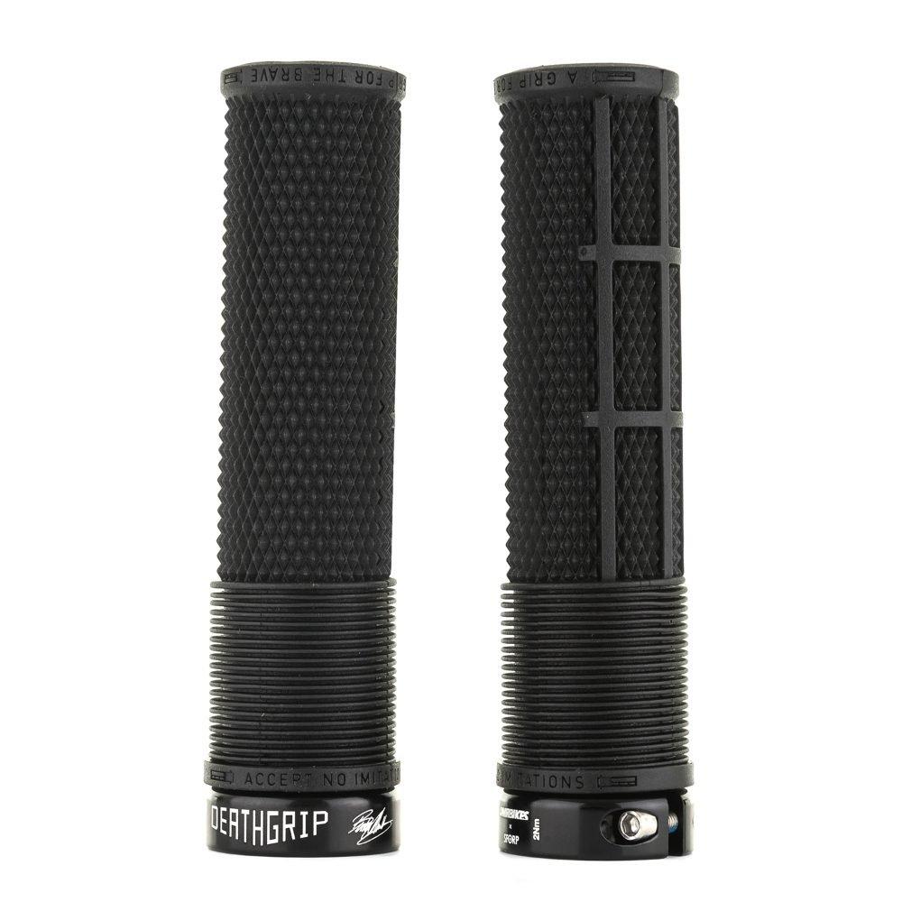Dmr  Deathgrip Thin Flangeless Lock-On Mtb Grip - Black - Thin