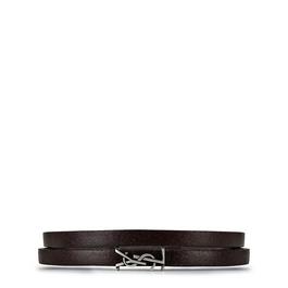 Saint Laurent Cassandre Double Wrap Bracelet