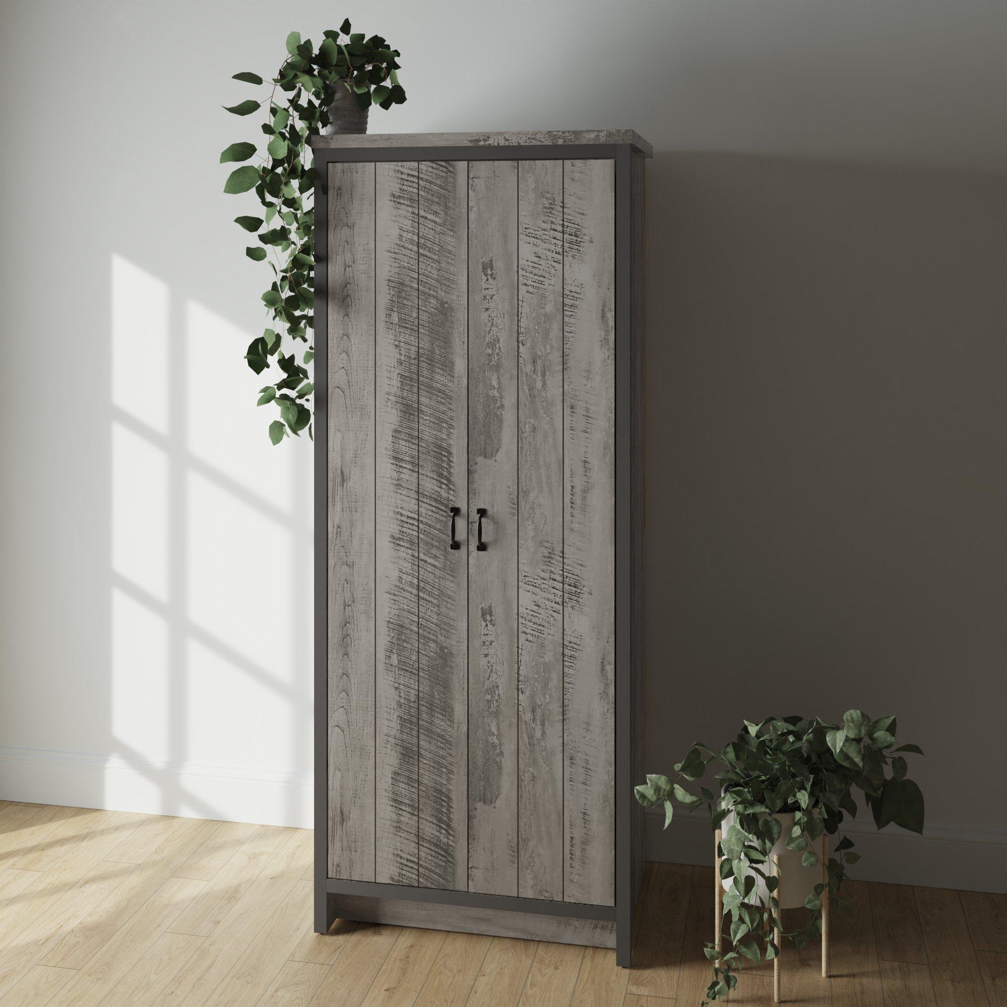 Gfw  Boston 2 Door Wardrobe - Grey