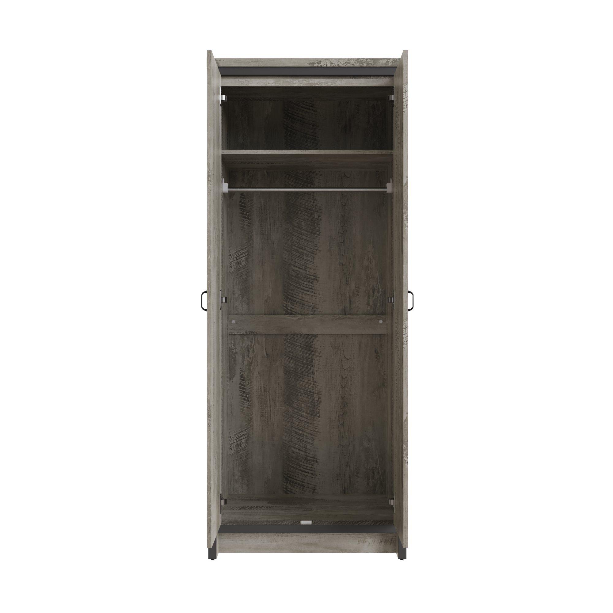 Grey - GFW - Boston 2 Door Wardrobe - 3