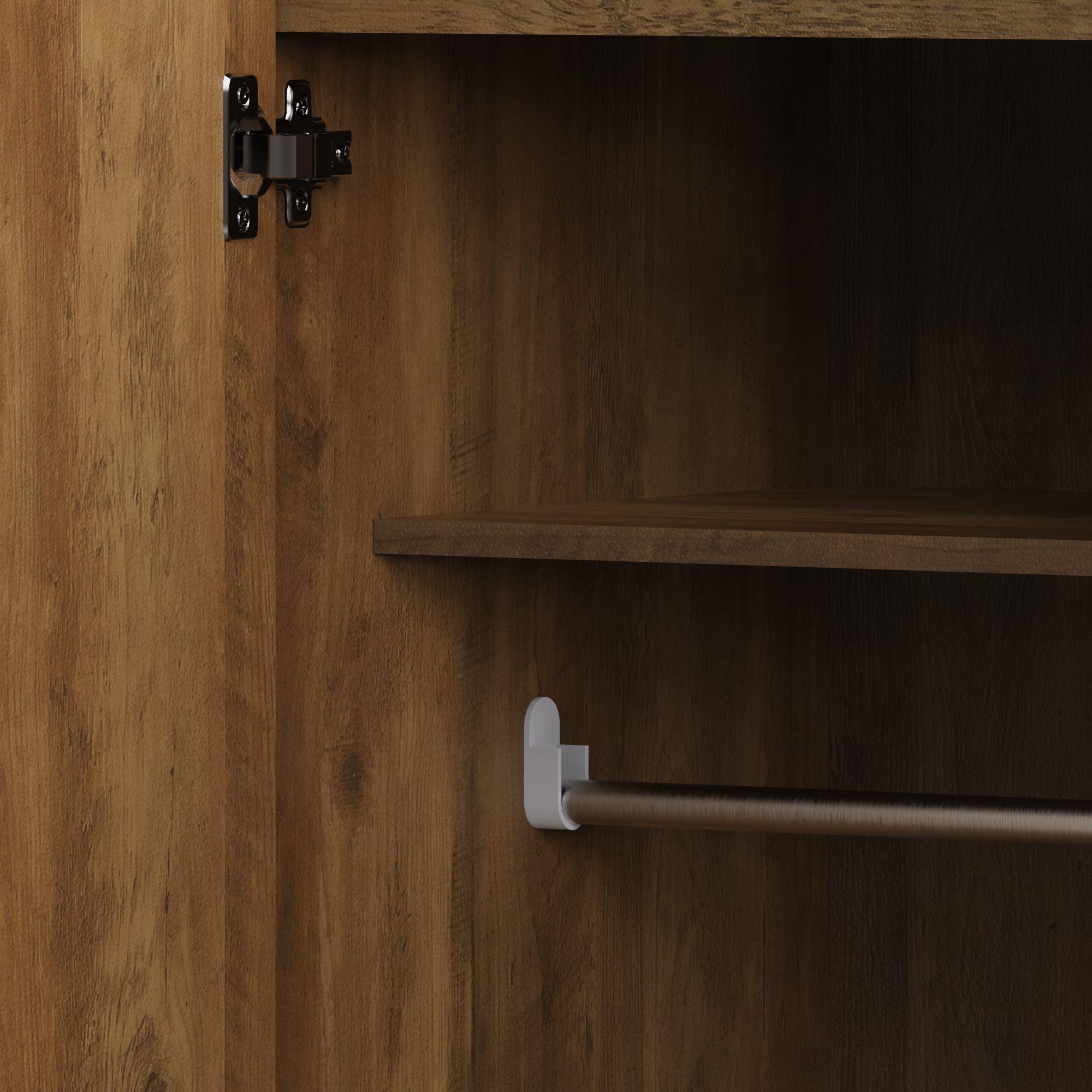 Knotty Oak - GFW - Boston 3 Door Wardrobe - 6