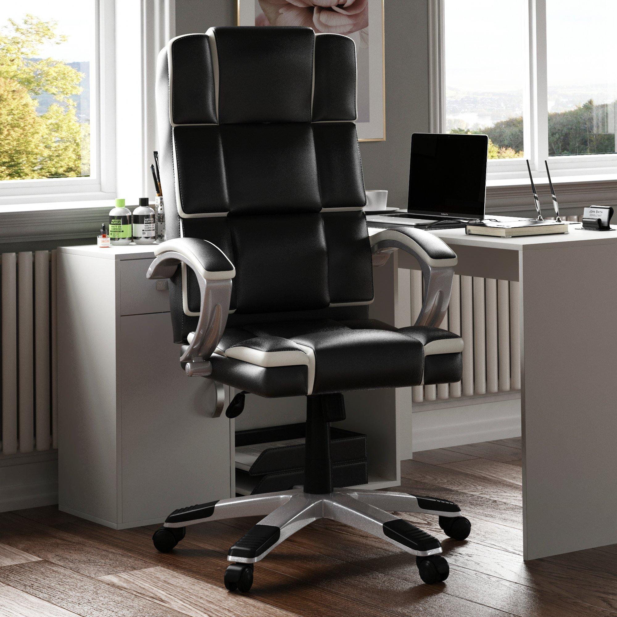 Black & White - Lassic - Vida Designs Henderson Office Chair UKFR - 1