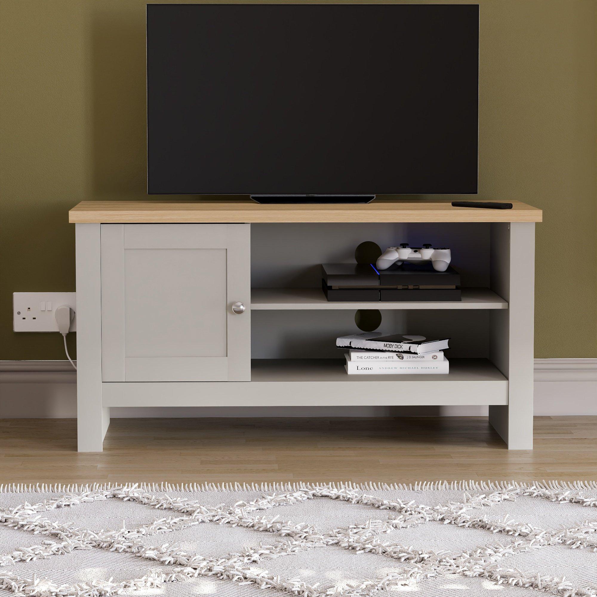 Grey - Lassic - Vida Designs Arlington 1 Door TV Unit - 3