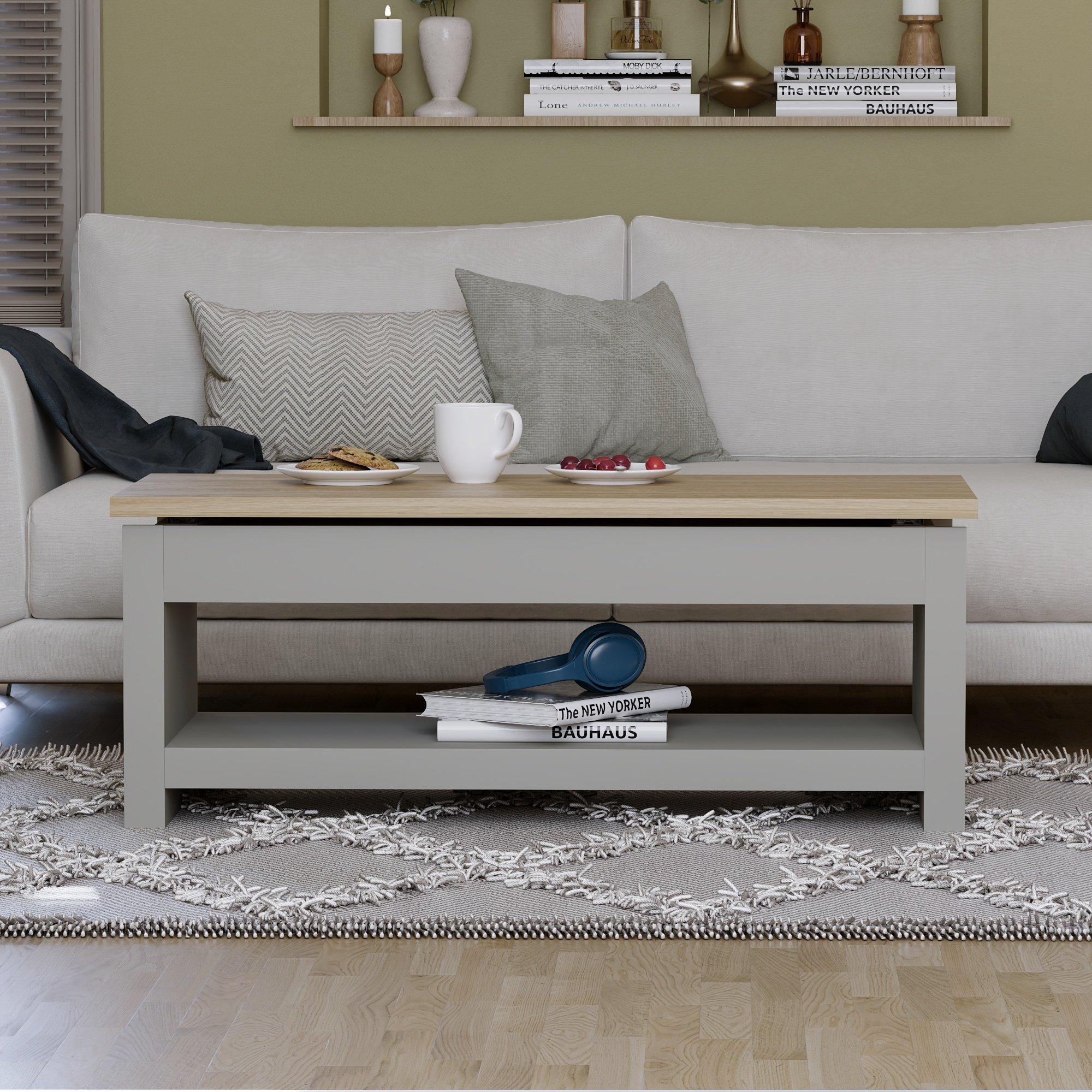 Grey - Lassic - Vida Designs Arlington Sliding Top Coffee Table - 3
