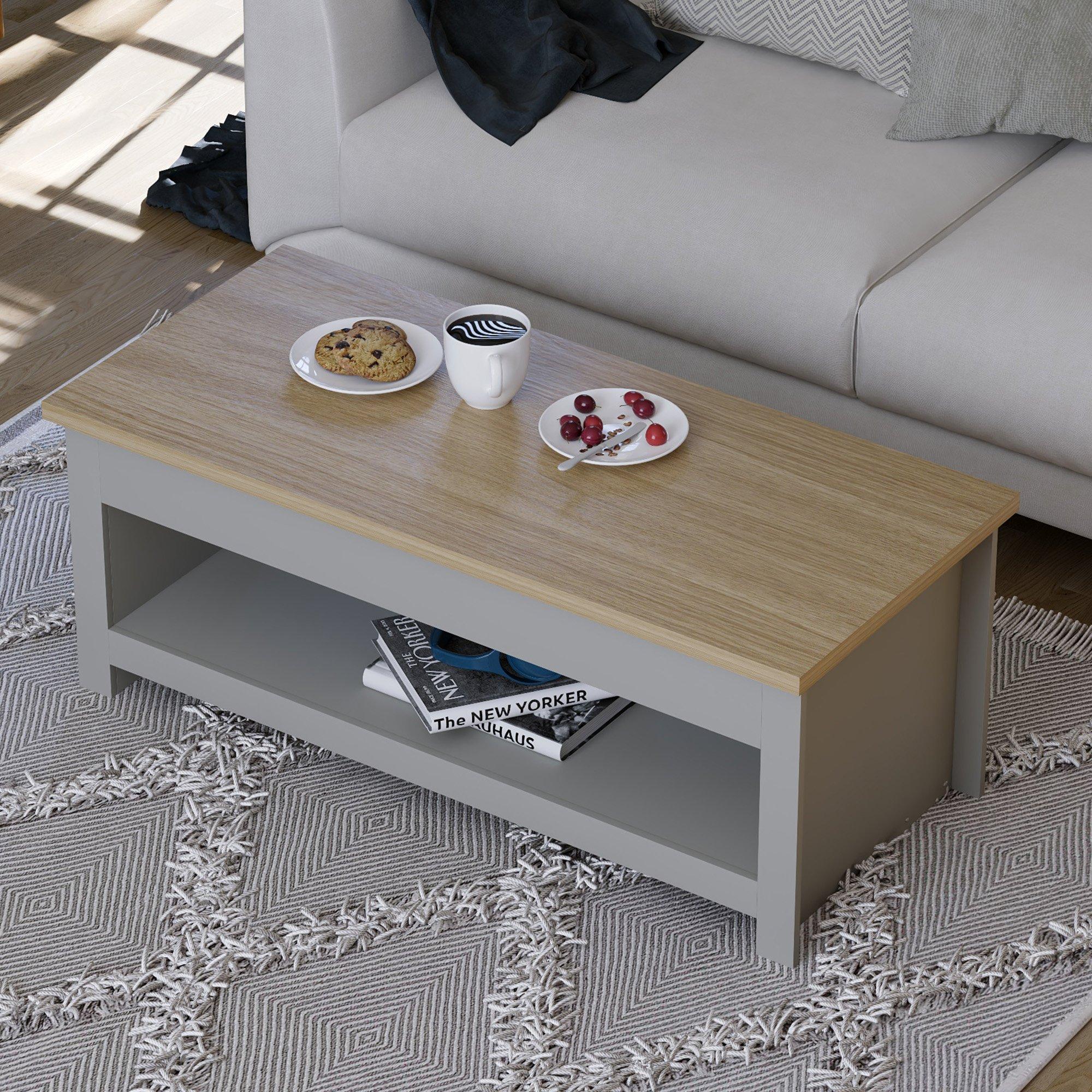 Grey - Lassic - Vida Designs Arlington Sliding Top Coffee Table - 4