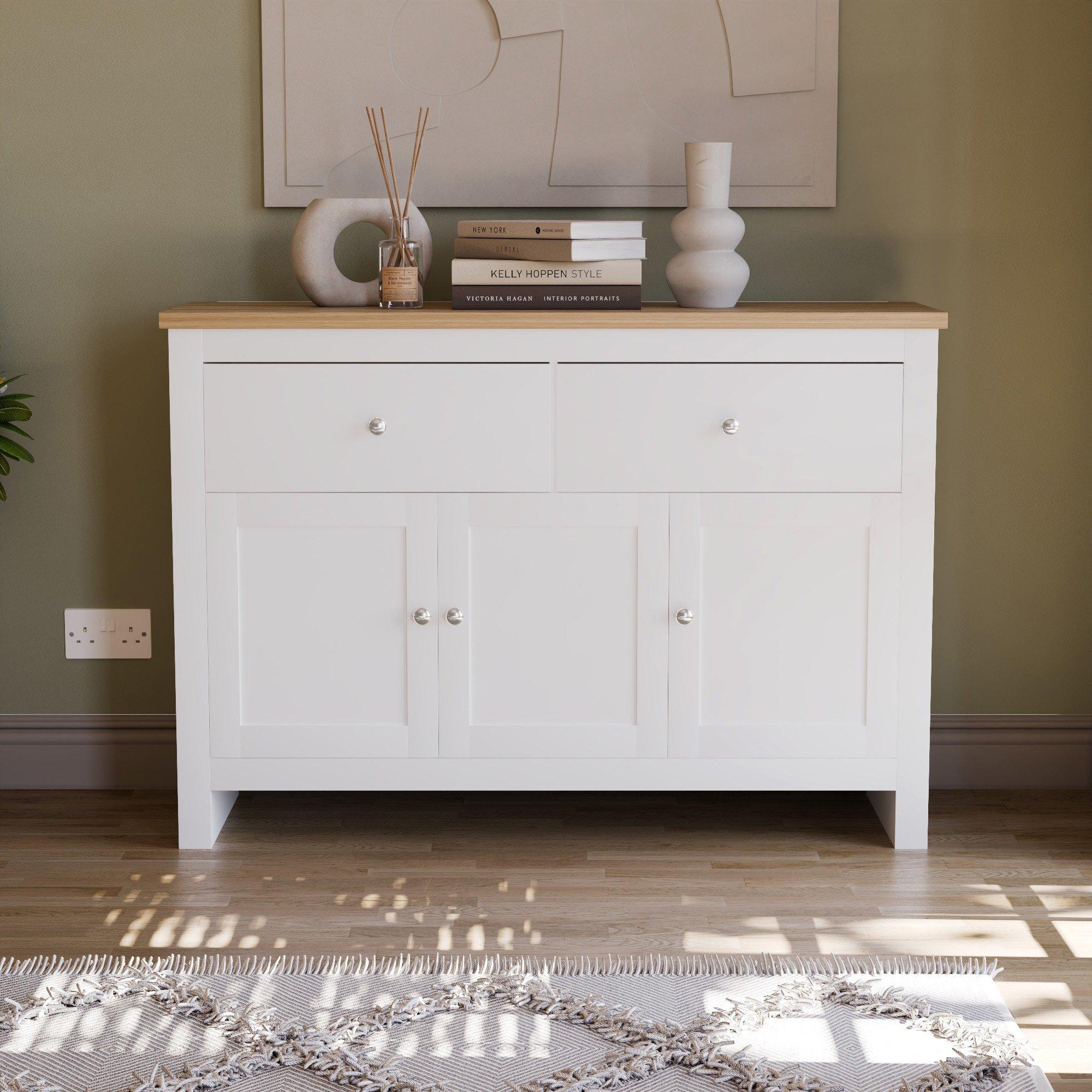 White - Lassic - Vida Designs Arlington 2 Drawer 3 Door Sideboard - 3