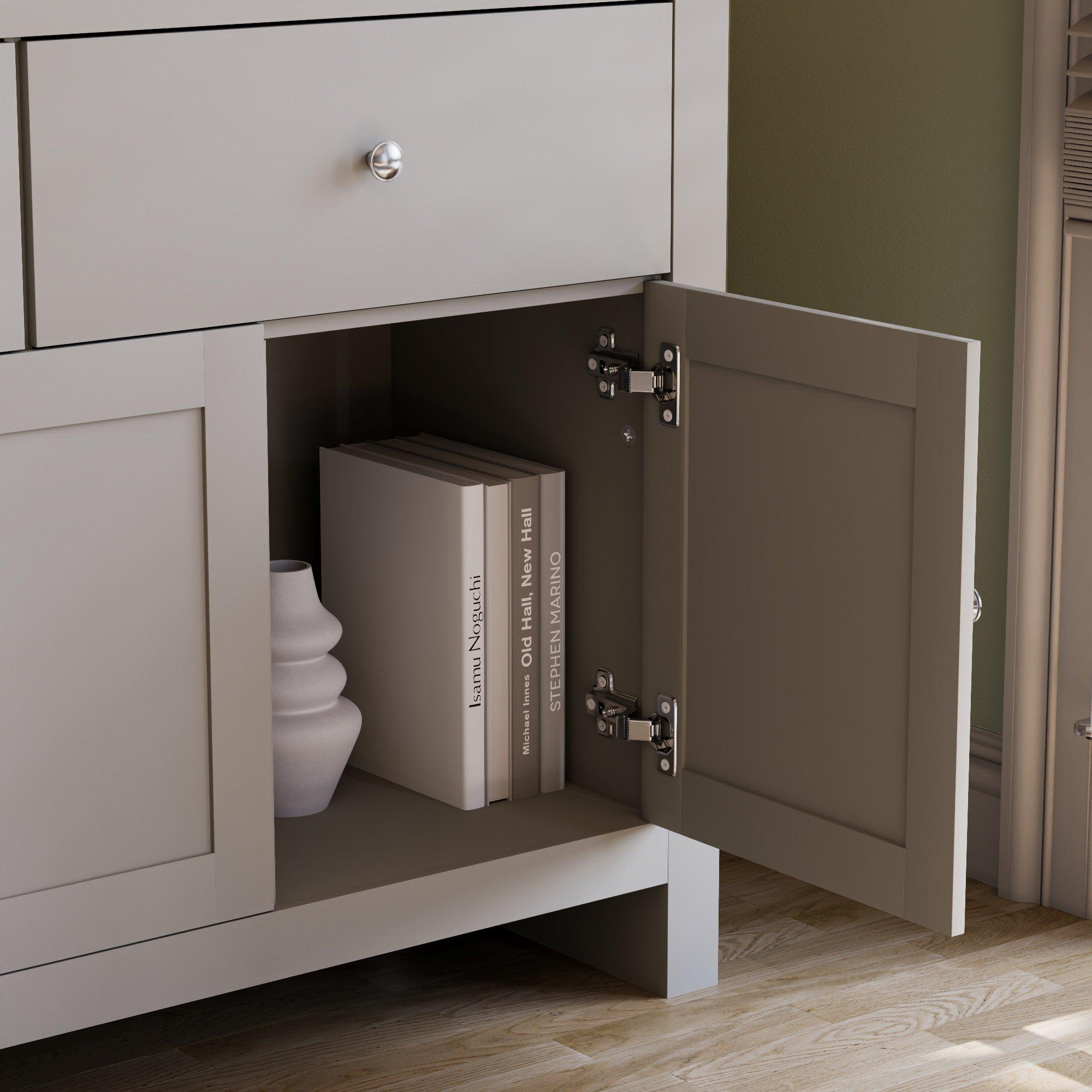 Grey - Lassic - Vida Designs Arlington 2 Drawer 3 Door Sideboard - 6