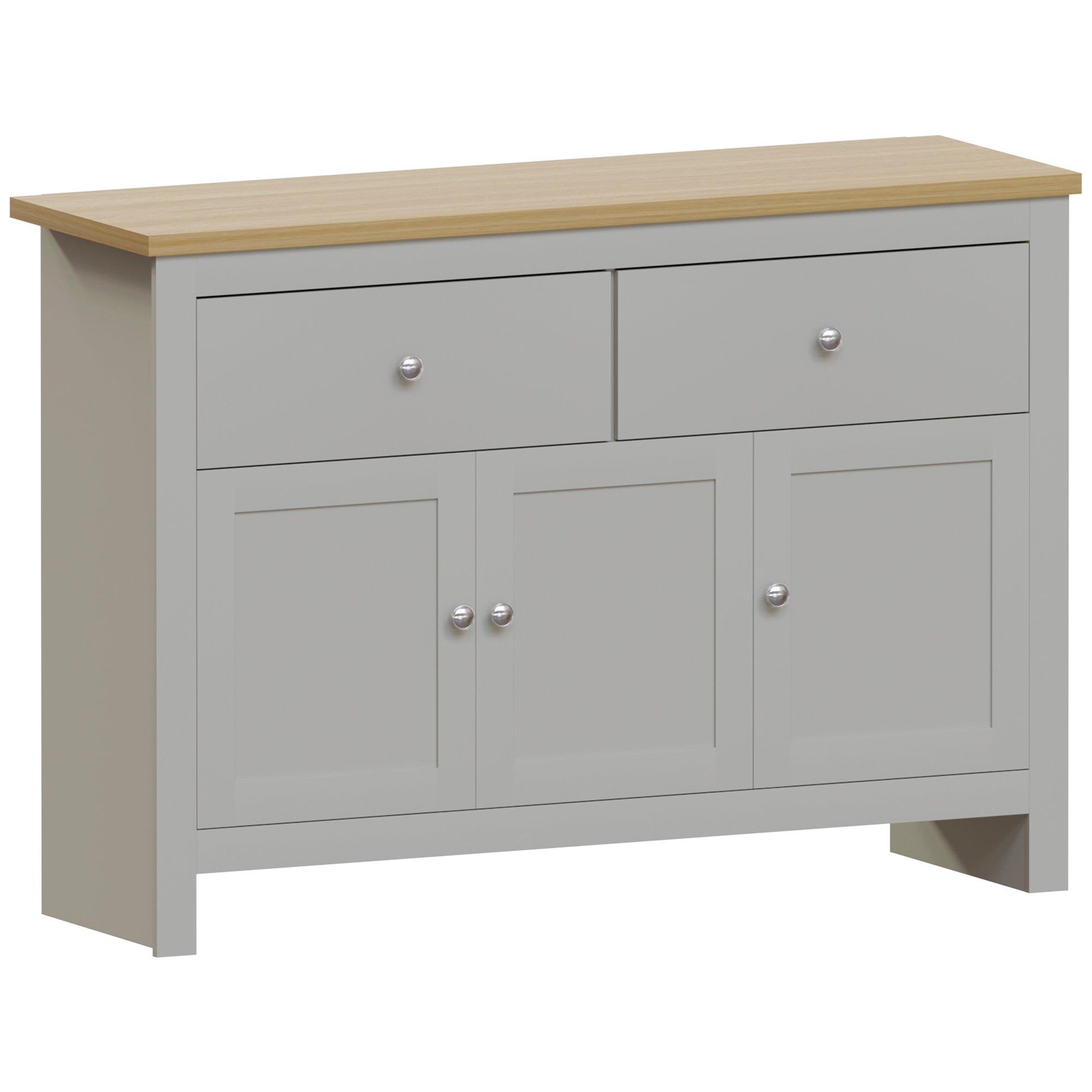 Grey - Lassic - Vida Designs Arlington 2 Drawer 3 Door Sideboard - 7