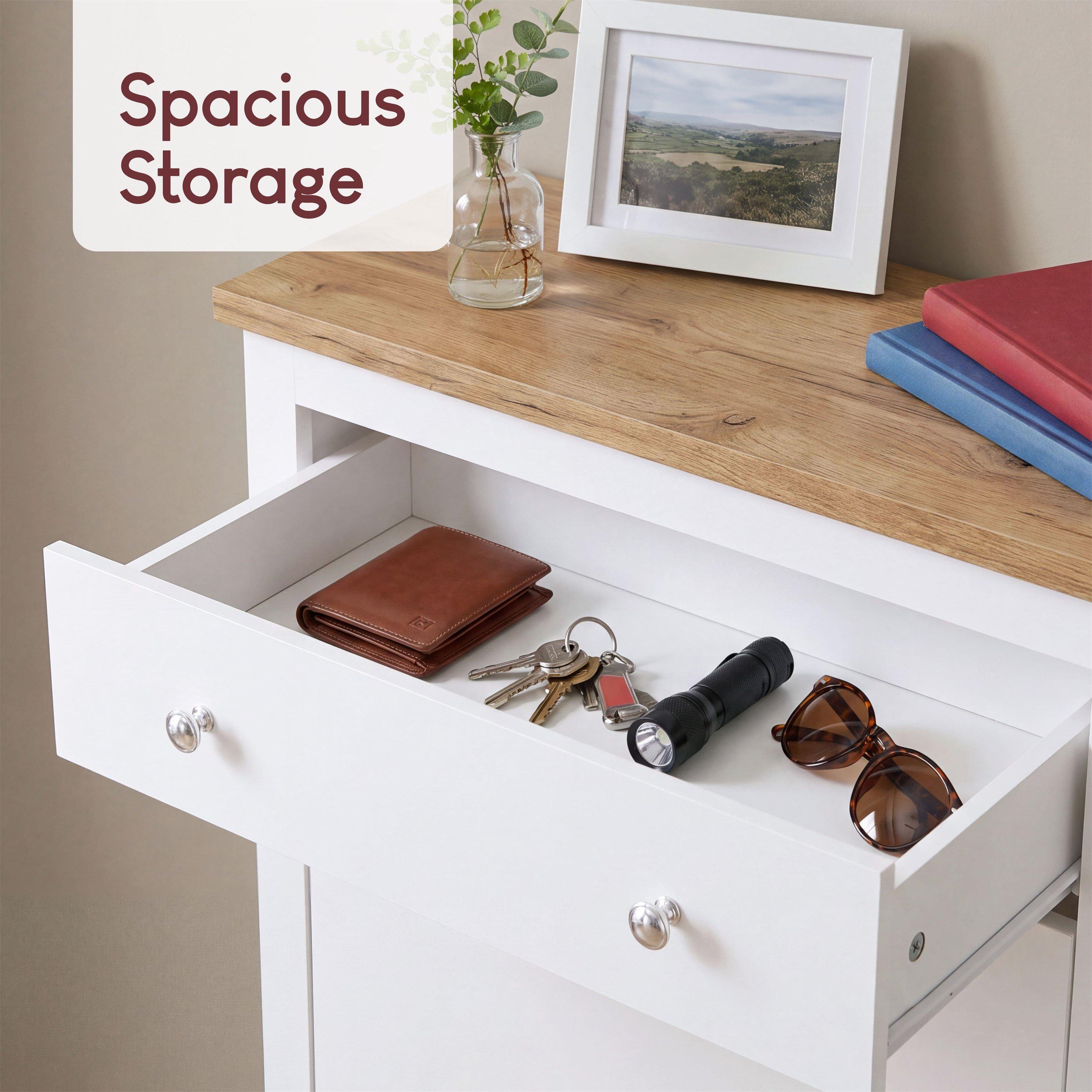 White - Lassic - Vida Designs Arlington Shoe Cabinet - 6