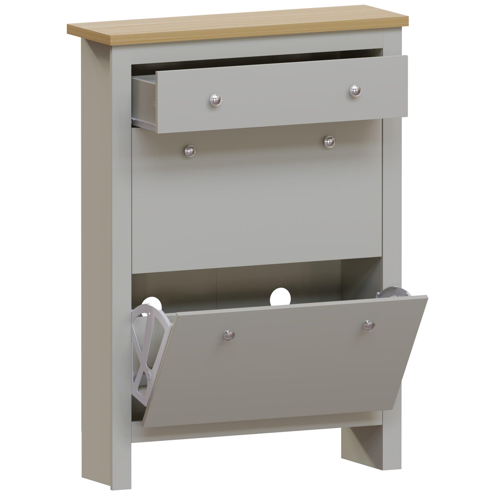 Grey - Lassic - Vida Designs Arlington Shoe Cabinet - 6