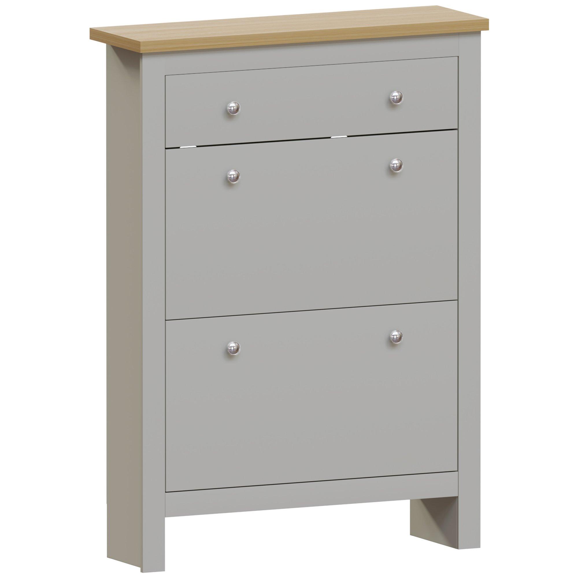 Grey - Lassic - Vida Designs Arlington Shoe Cabinet - 7