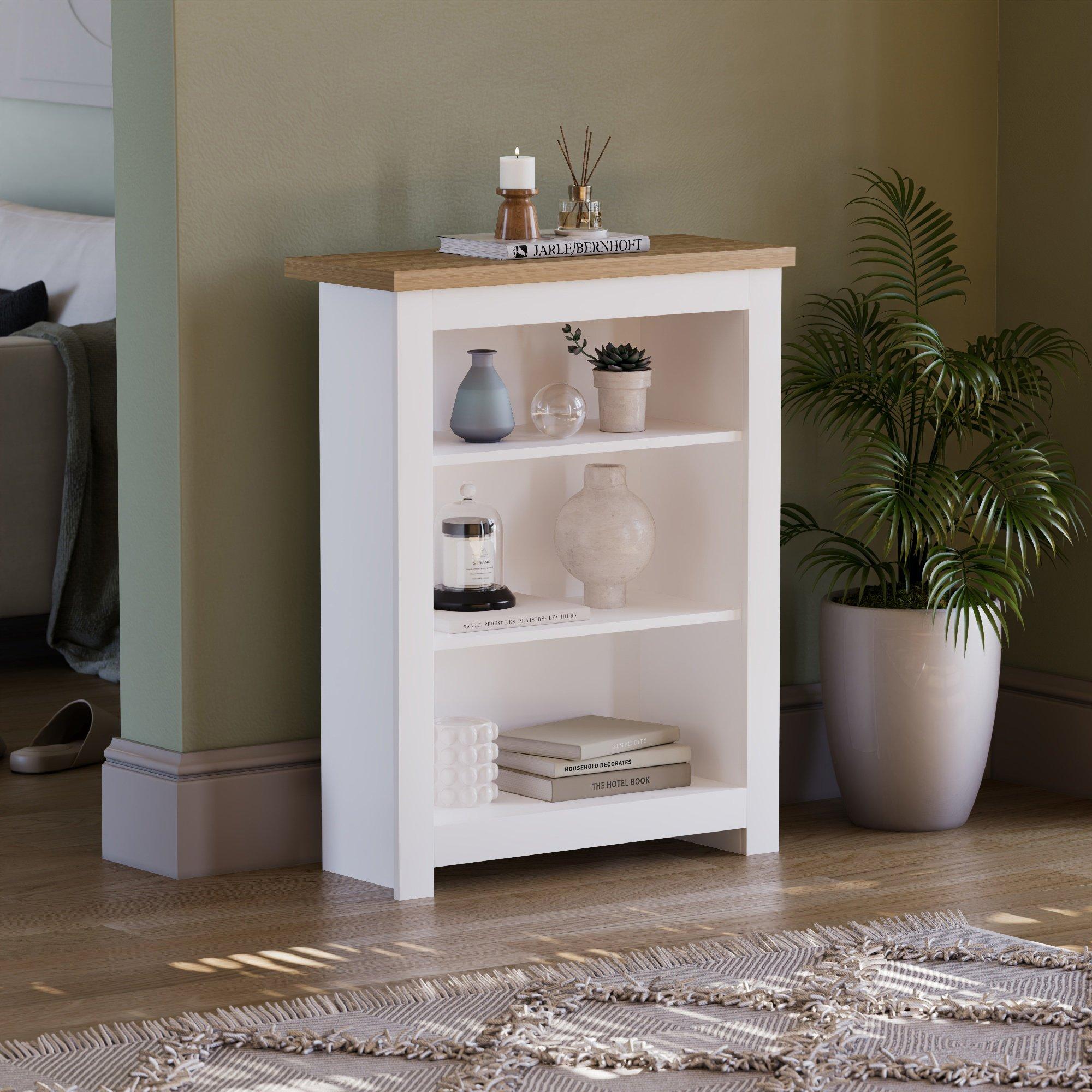 Lassic  Vida Designs Arlington 3 Tier Bookcase - White - 3 Tier