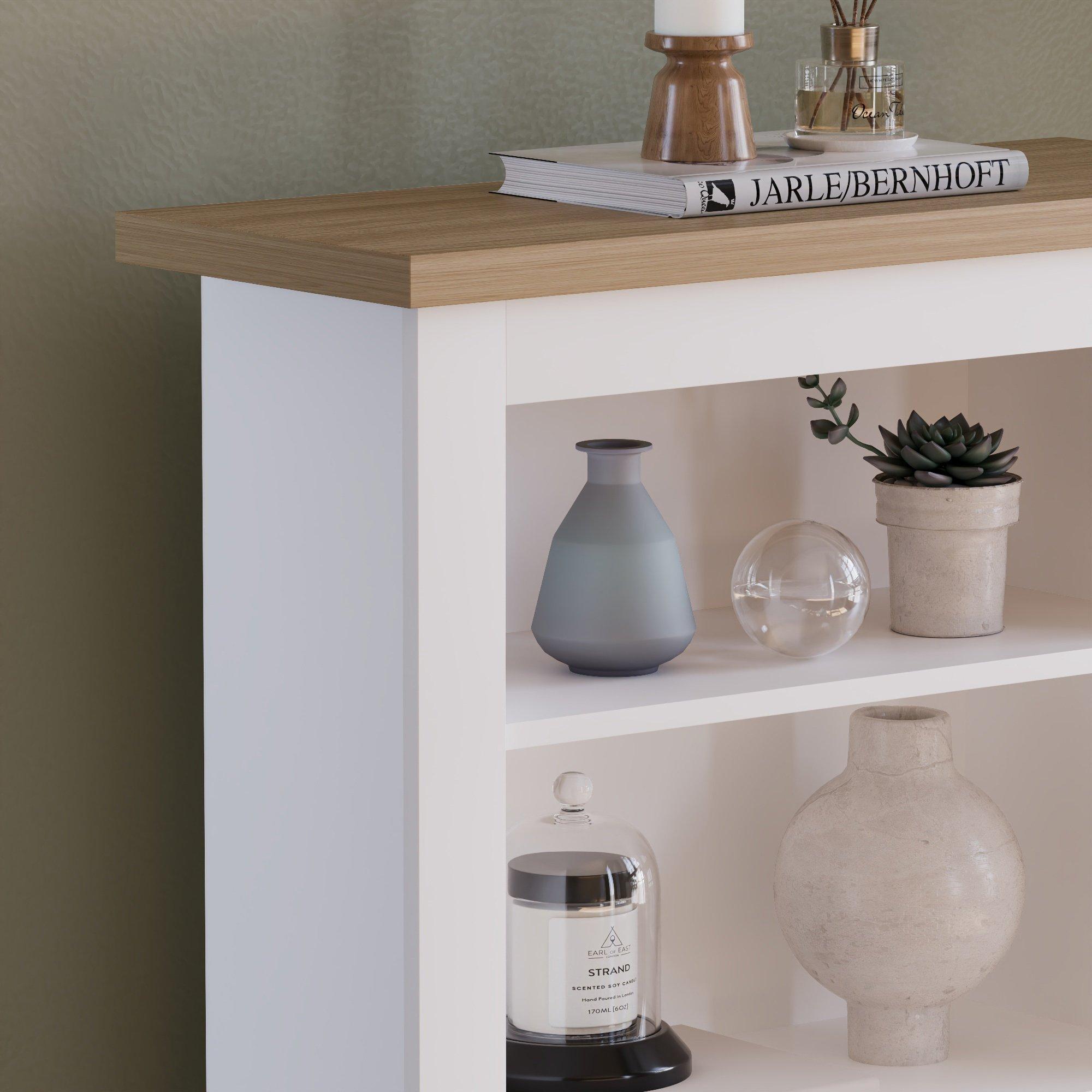 White - Lassic - Vida Designs Arlington 3 Tier Bookcase - 6