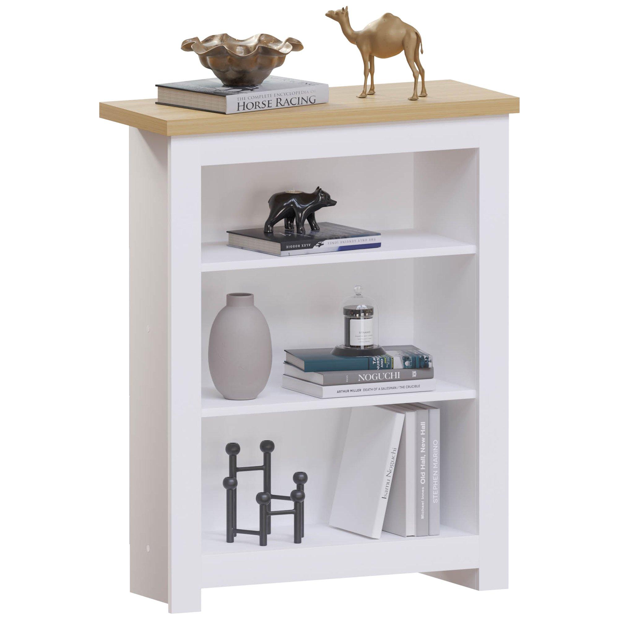 White - Lassic - Vida Designs Arlington 3 Tier Bookcase - 7