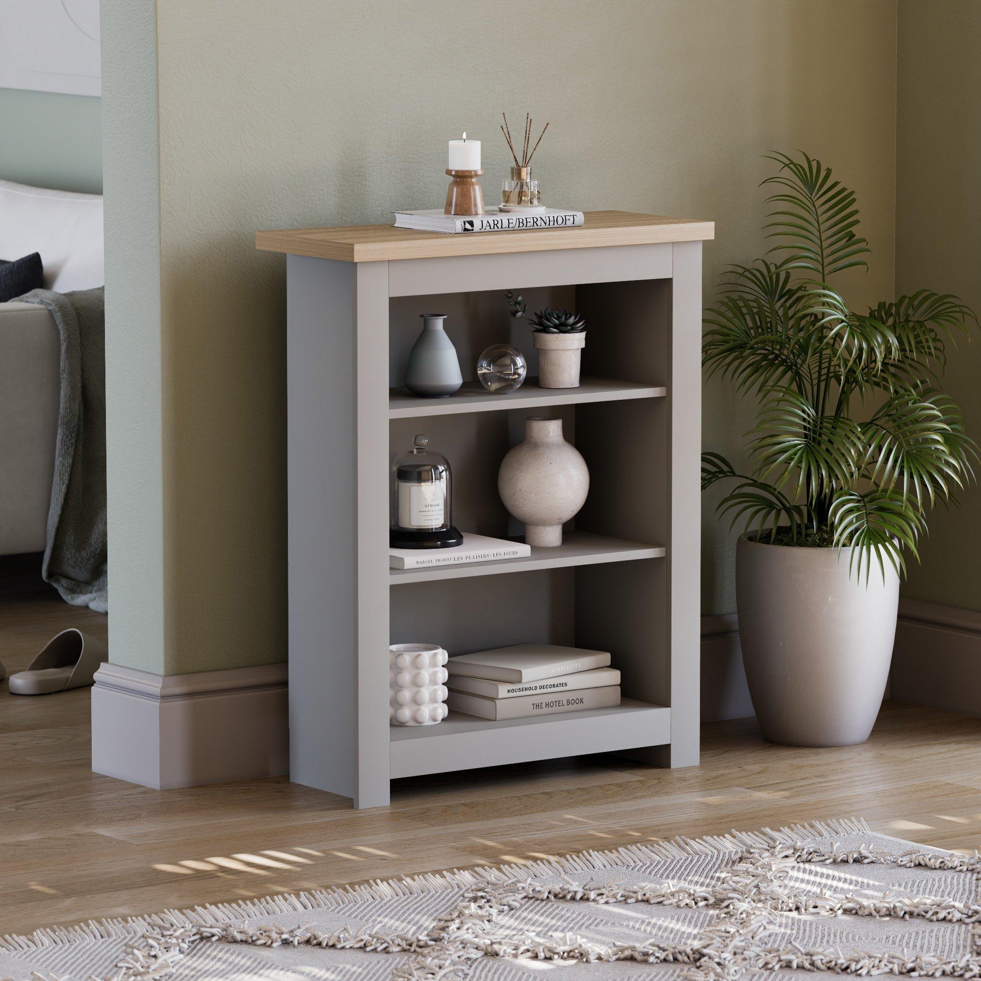 Lassic  Vida Designs Arlington 3 Tier Bookcase - Grey - 3 Tier