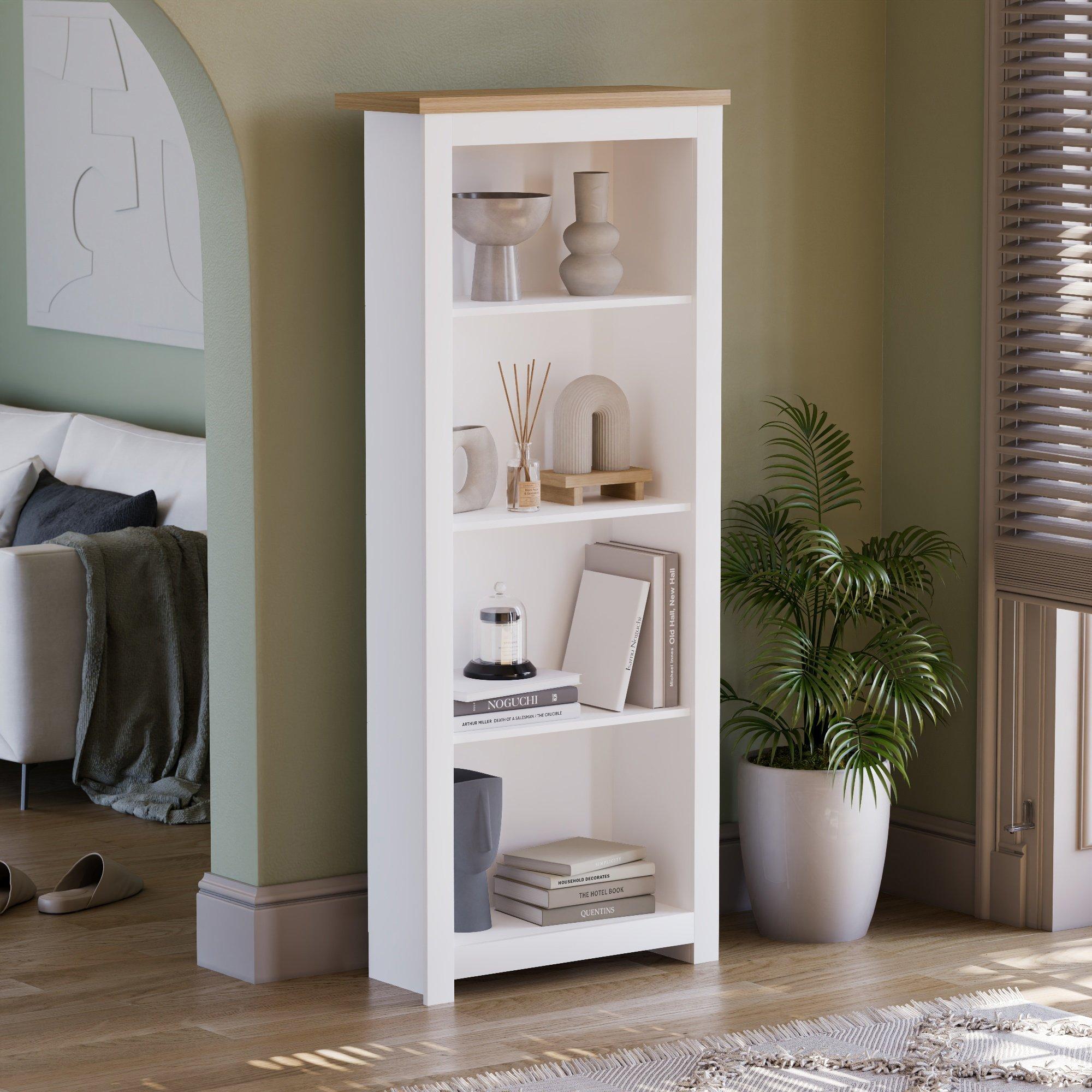 Lassic  Vida Designs Arlington 4 Tier Bookcase - White - 4 Tier