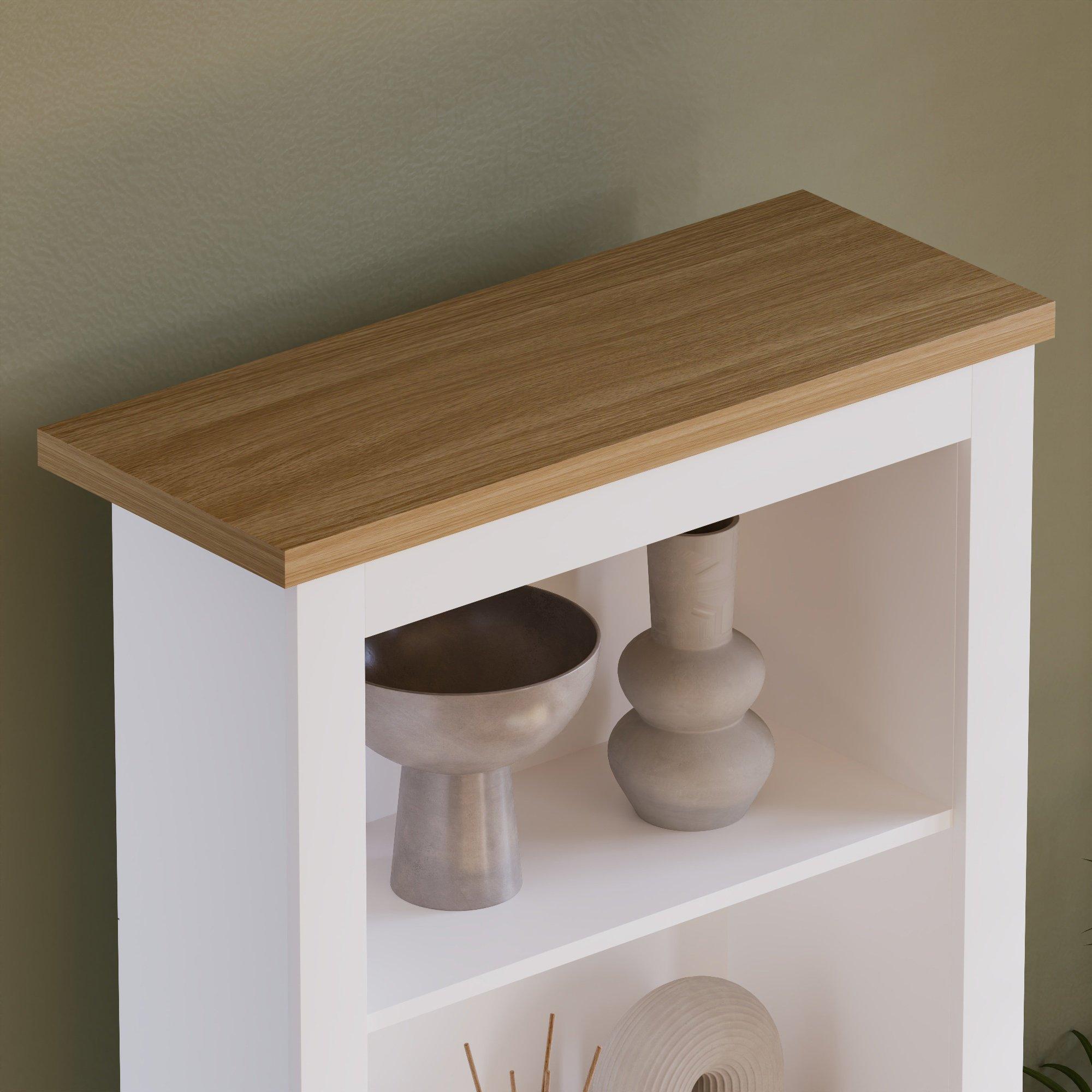 White - Lassic - Vida Designs Arlington 4 Tier Bookcase - 5