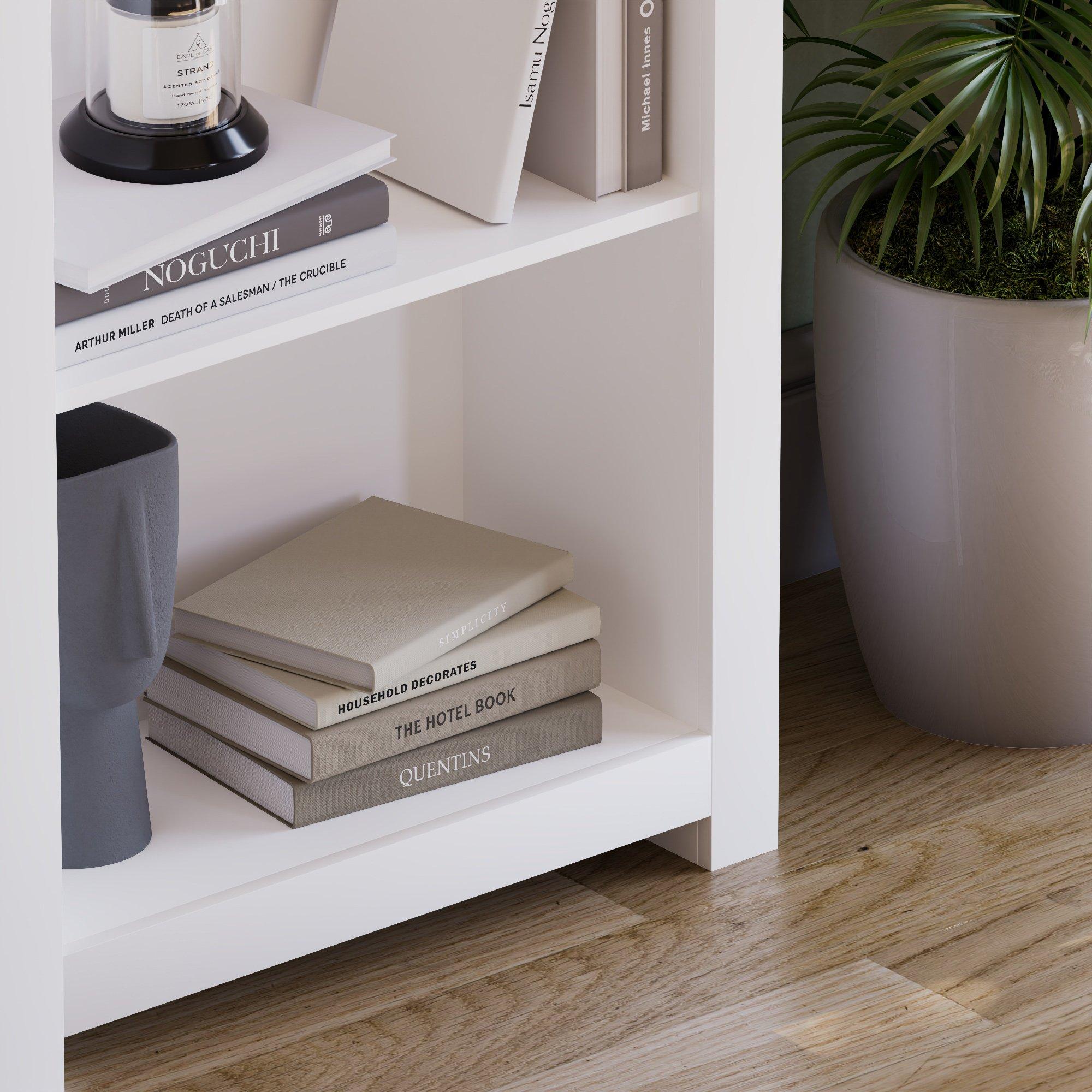 White - Lassic - Vida Designs Arlington 4 Tier Bookcase - 6