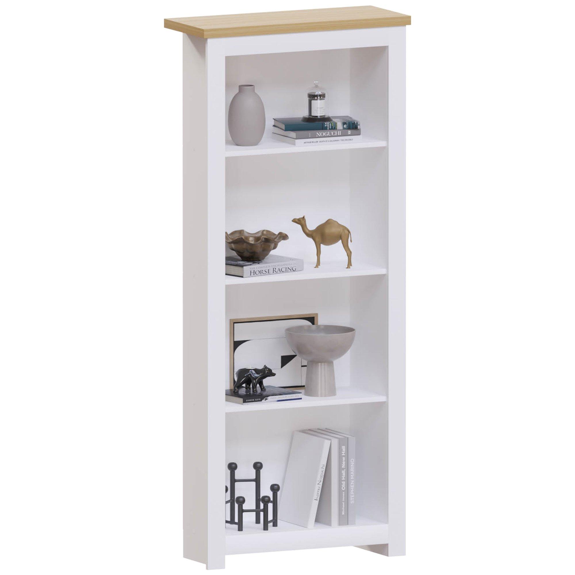 White - Lassic - Vida Designs Arlington 4 Tier Bookcase - 7