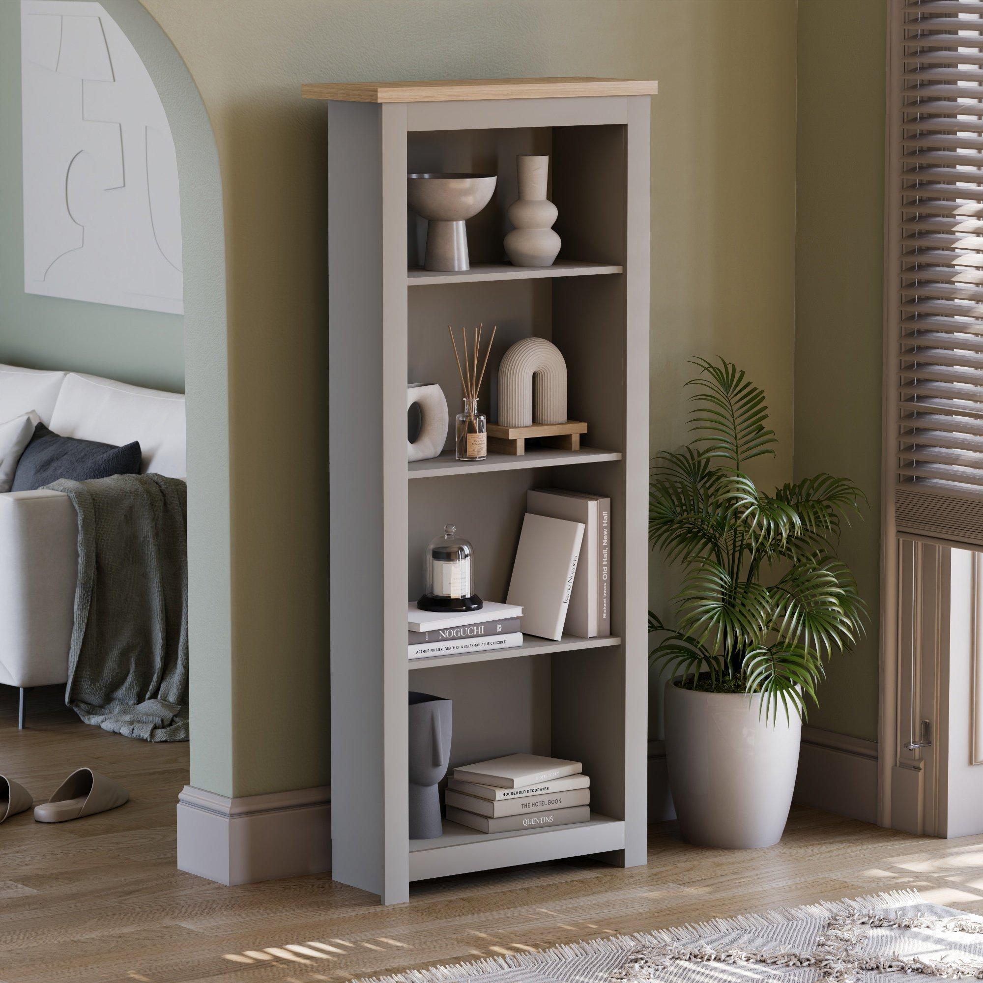 Lassic  Vida Designs Arlington 4 Tier Bookcase - Grey - 4 Tier