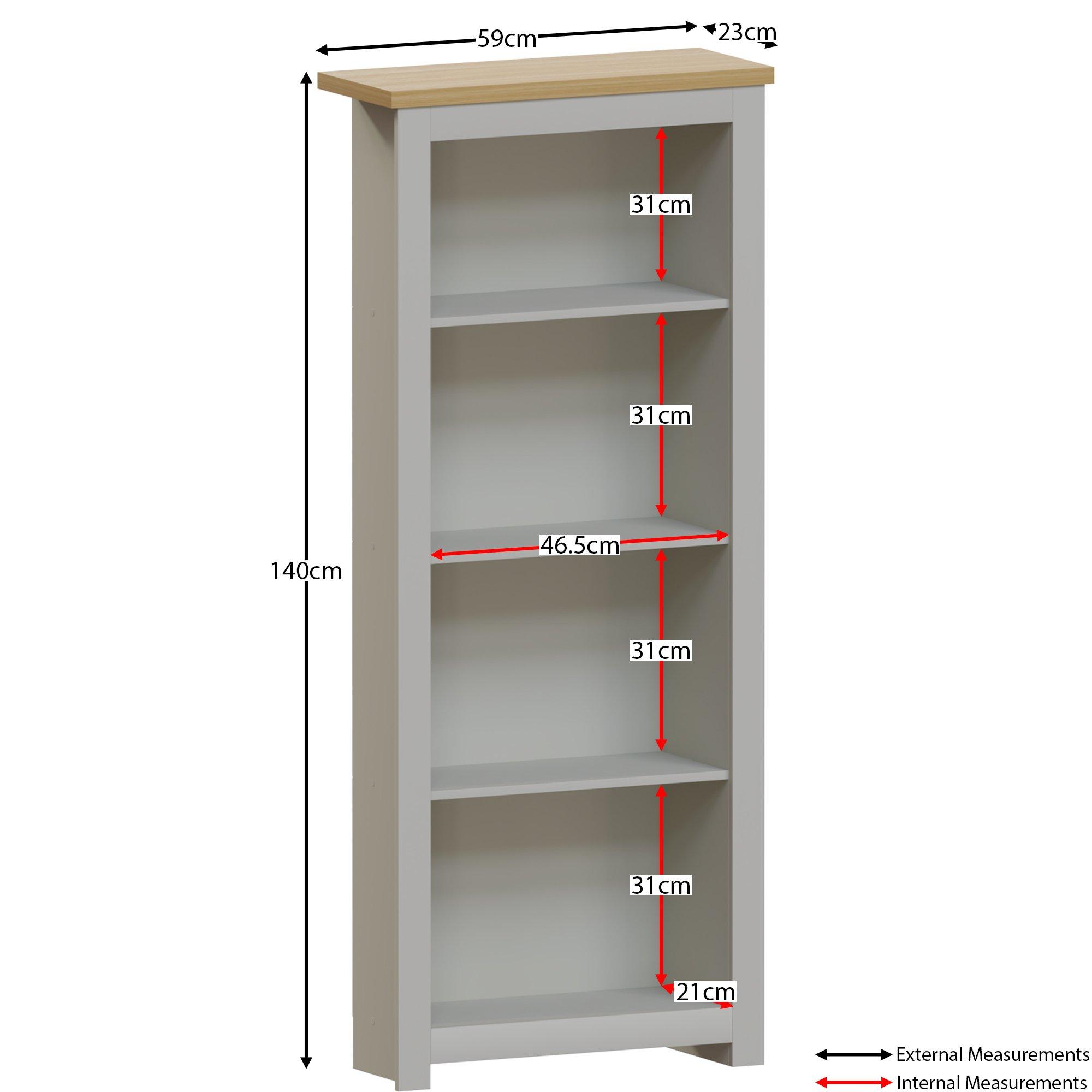 Grey - Lassic - Vida Designs Arlington 4 Tier Bookcase - 2