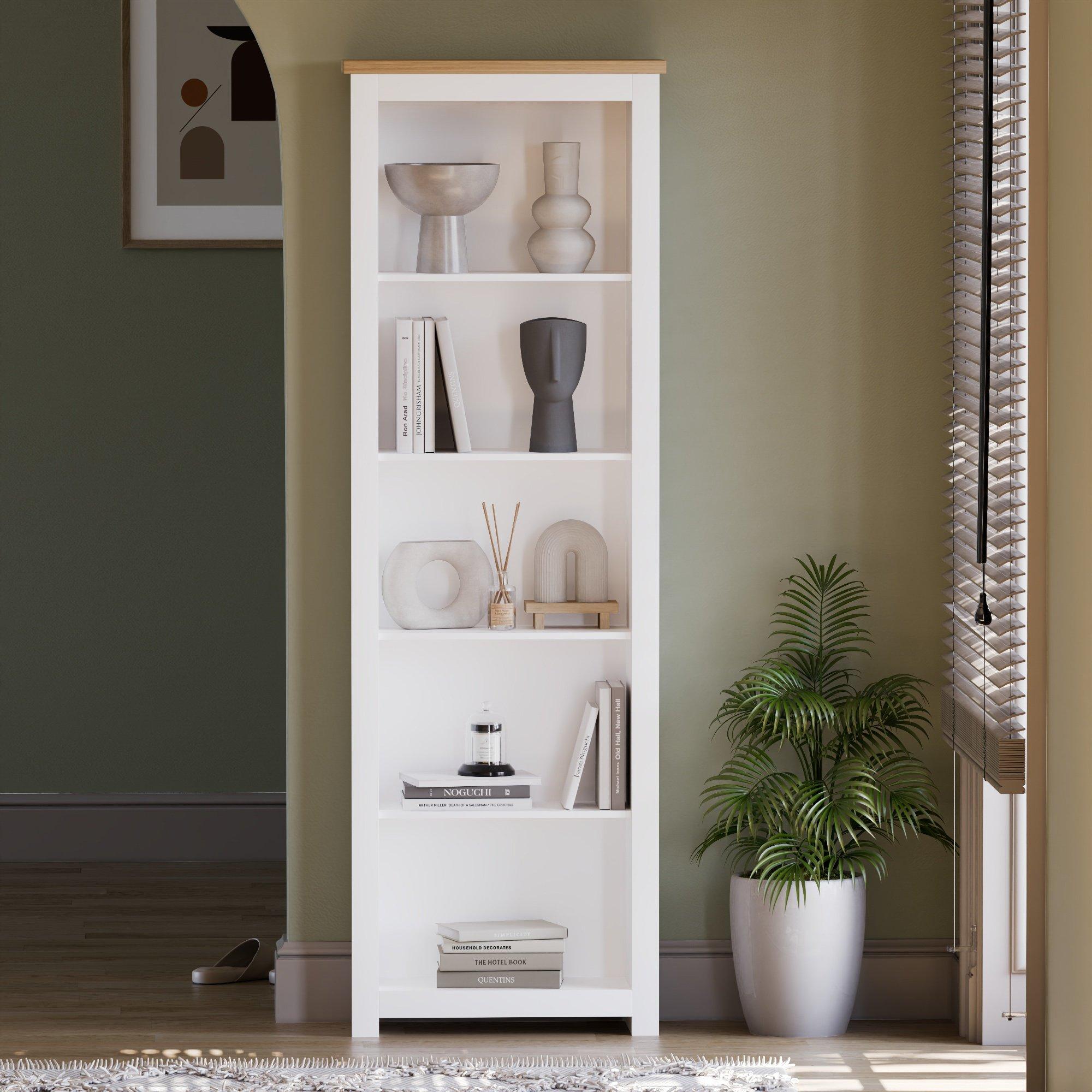 White - Lassic - Vida Designs Arlington 5 Tier Bookcase - 3