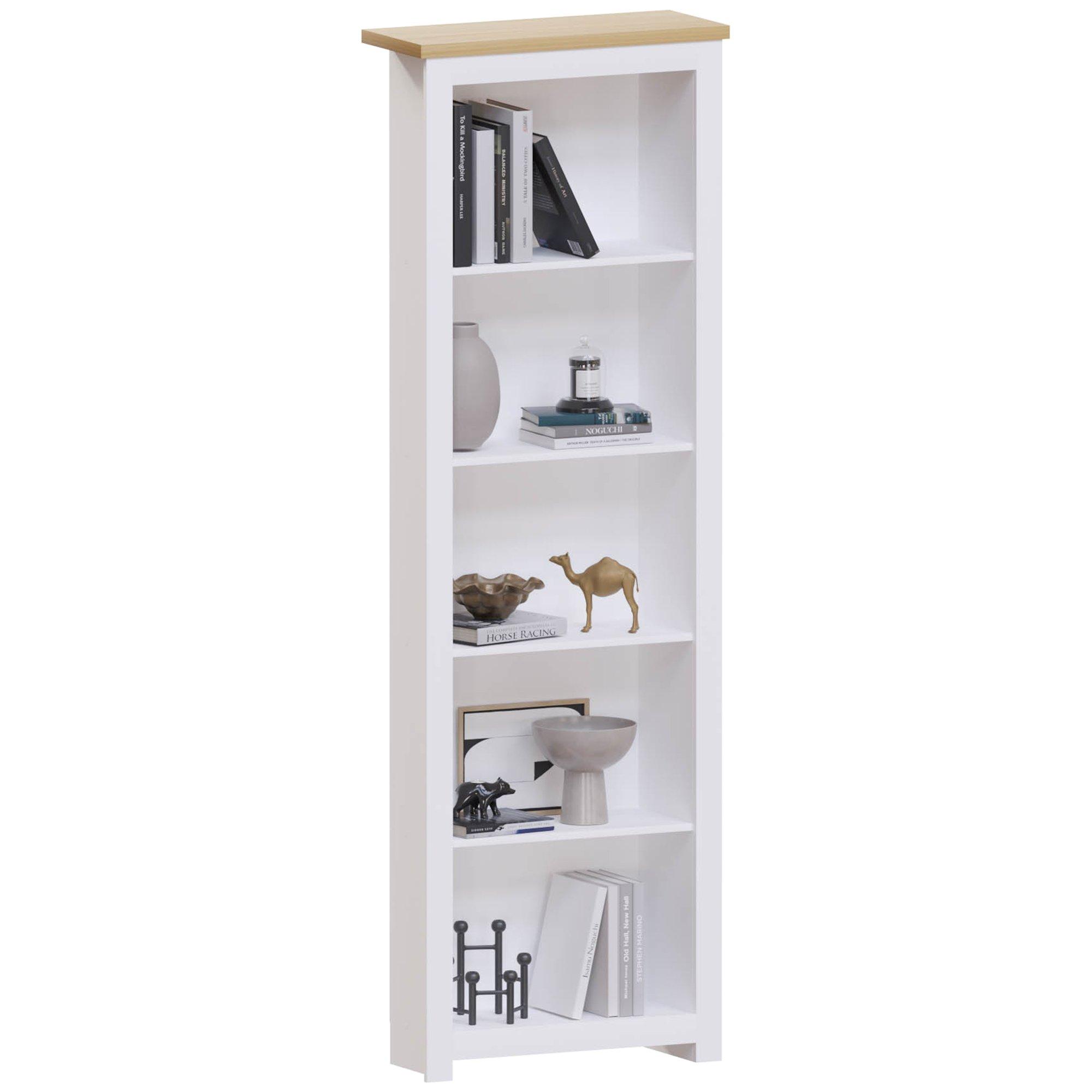 White - Lassic - Vida Designs Arlington 5 Tier Bookcase - 7