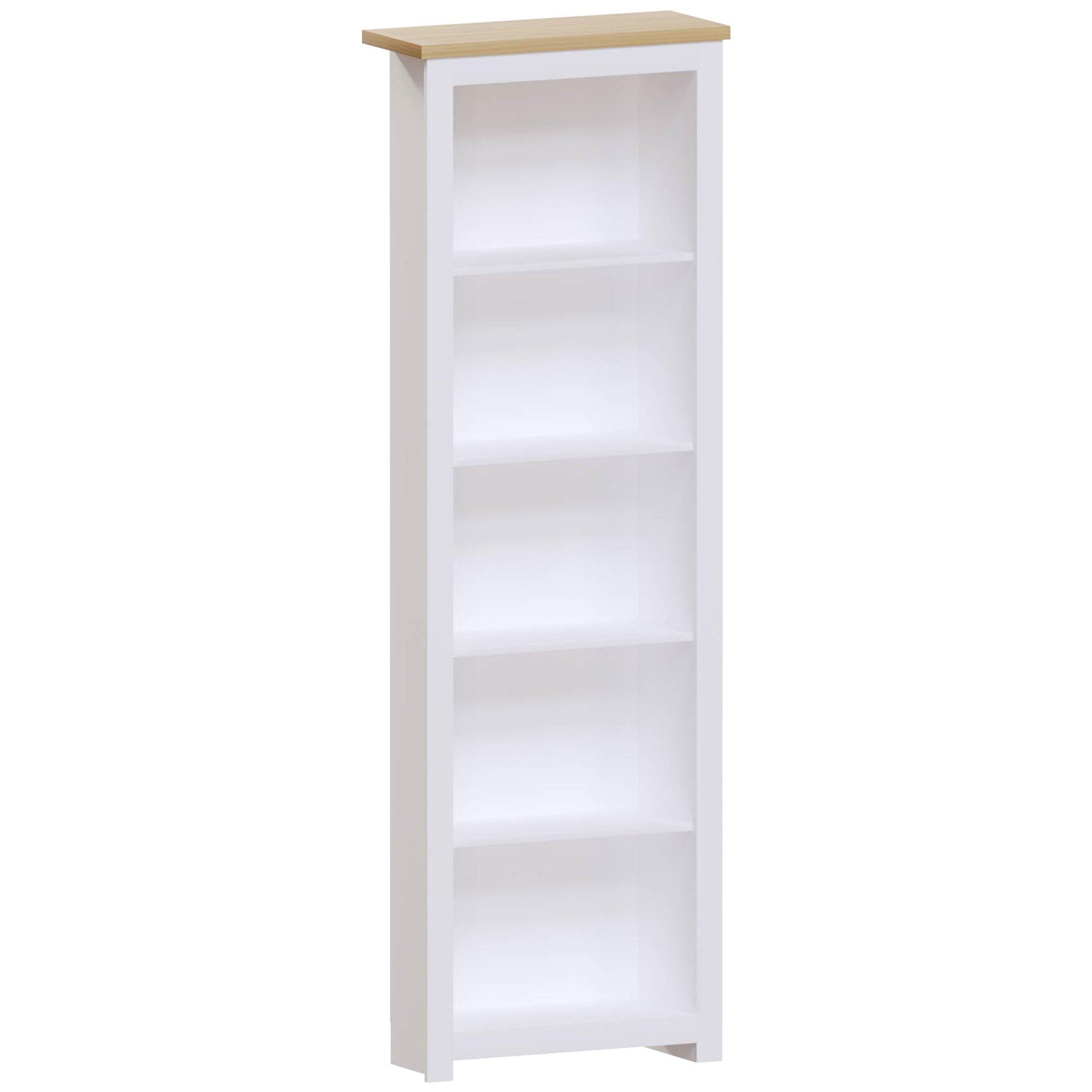 White - Lassic - Vida Designs Arlington 5 Tier Bookcase - 8
