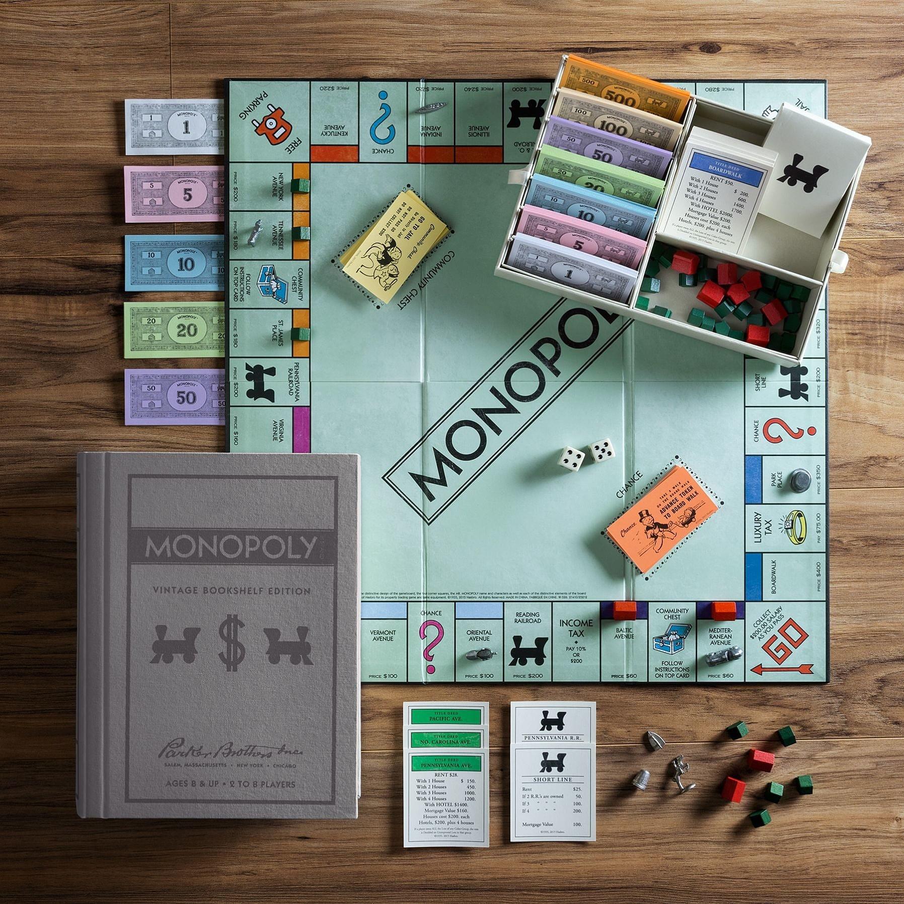 Multi Format An - Wind Designs - WS Monopoly Vintage Bookshelf Game Edition - 5