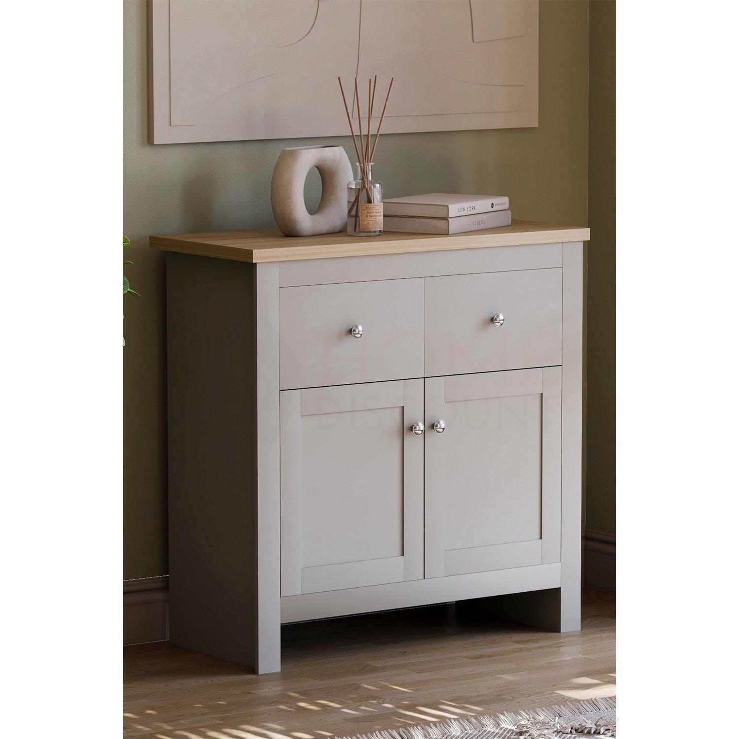 Grey - Lassic - Vida Designs Arlington 2 Drawer 2 Door Sideboard - 1