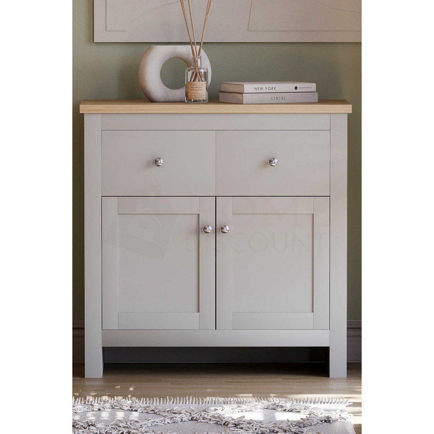 Grey - Lassic - Vida Designs Arlington 2 Drawer 2 Door Sideboard - 3