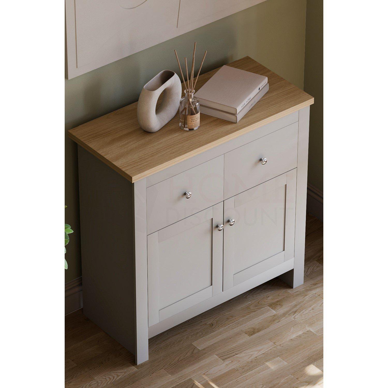 Grey - Lassic - Vida Designs Arlington 2 Drawer 2 Door Sideboard - 4