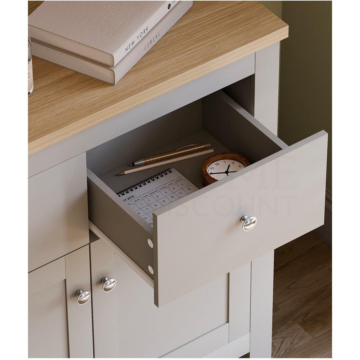 Grey - Lassic - Vida Designs Arlington 2 Drawer 2 Door Sideboard - 6