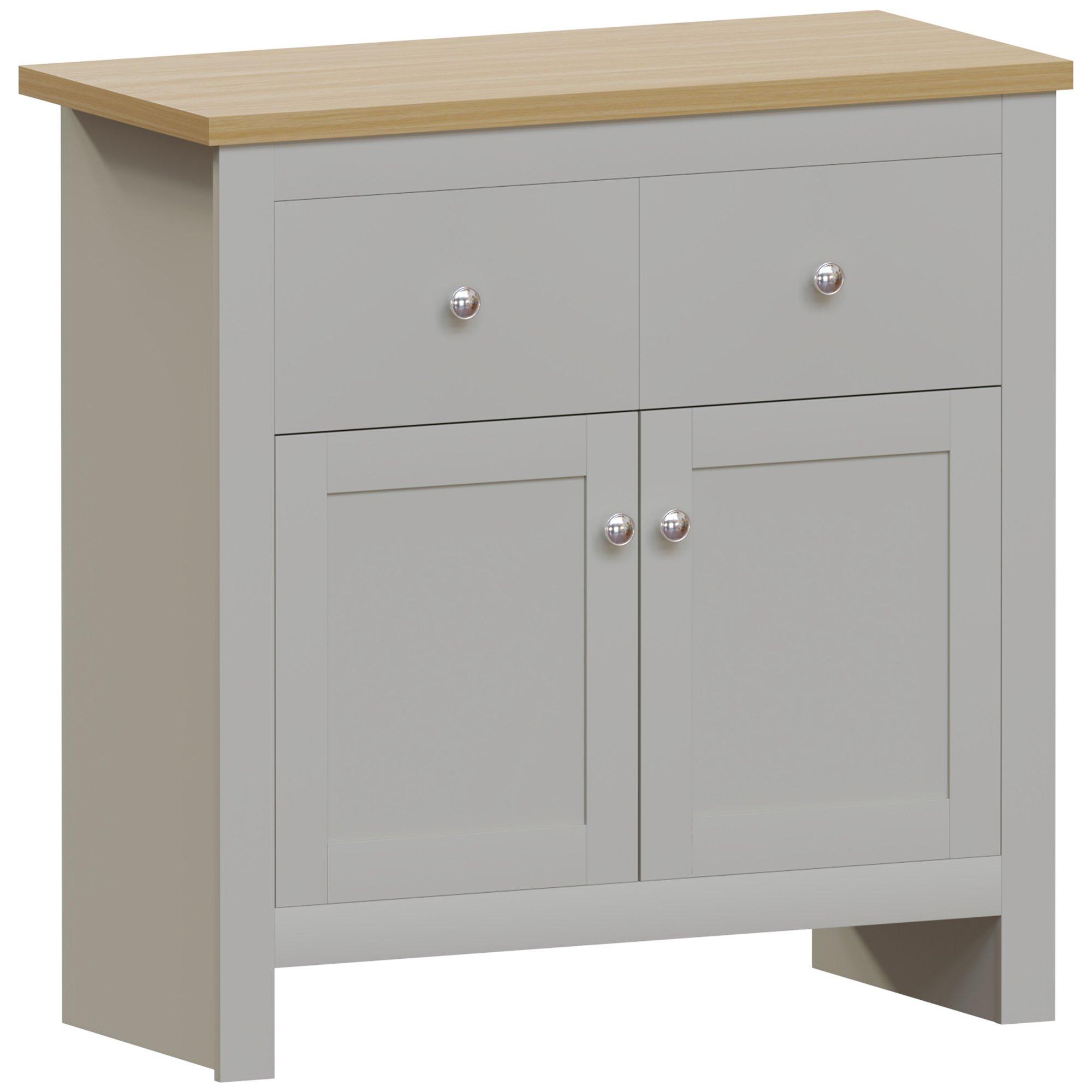 Grey - Lassic - Vida Designs Arlington 2 Drawer 2 Door Sideboard - 8