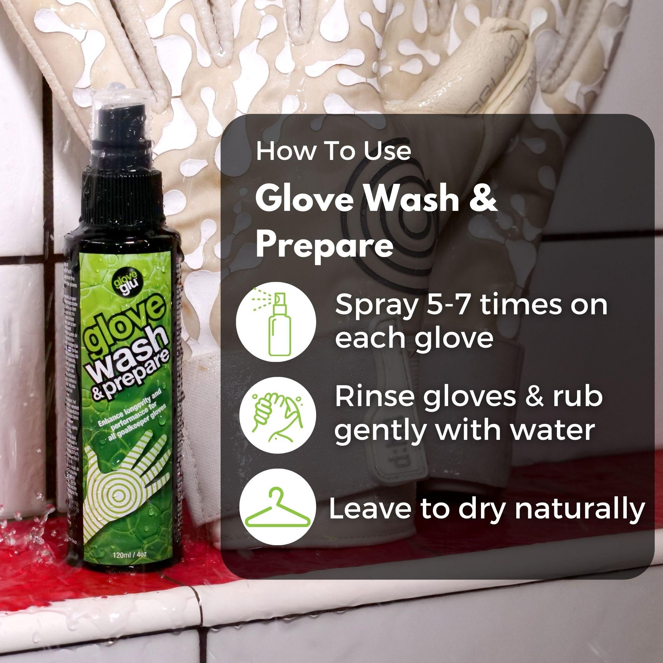 None - Glove Glu - Wash n Glu Goalkeeper Glove Kit - 7